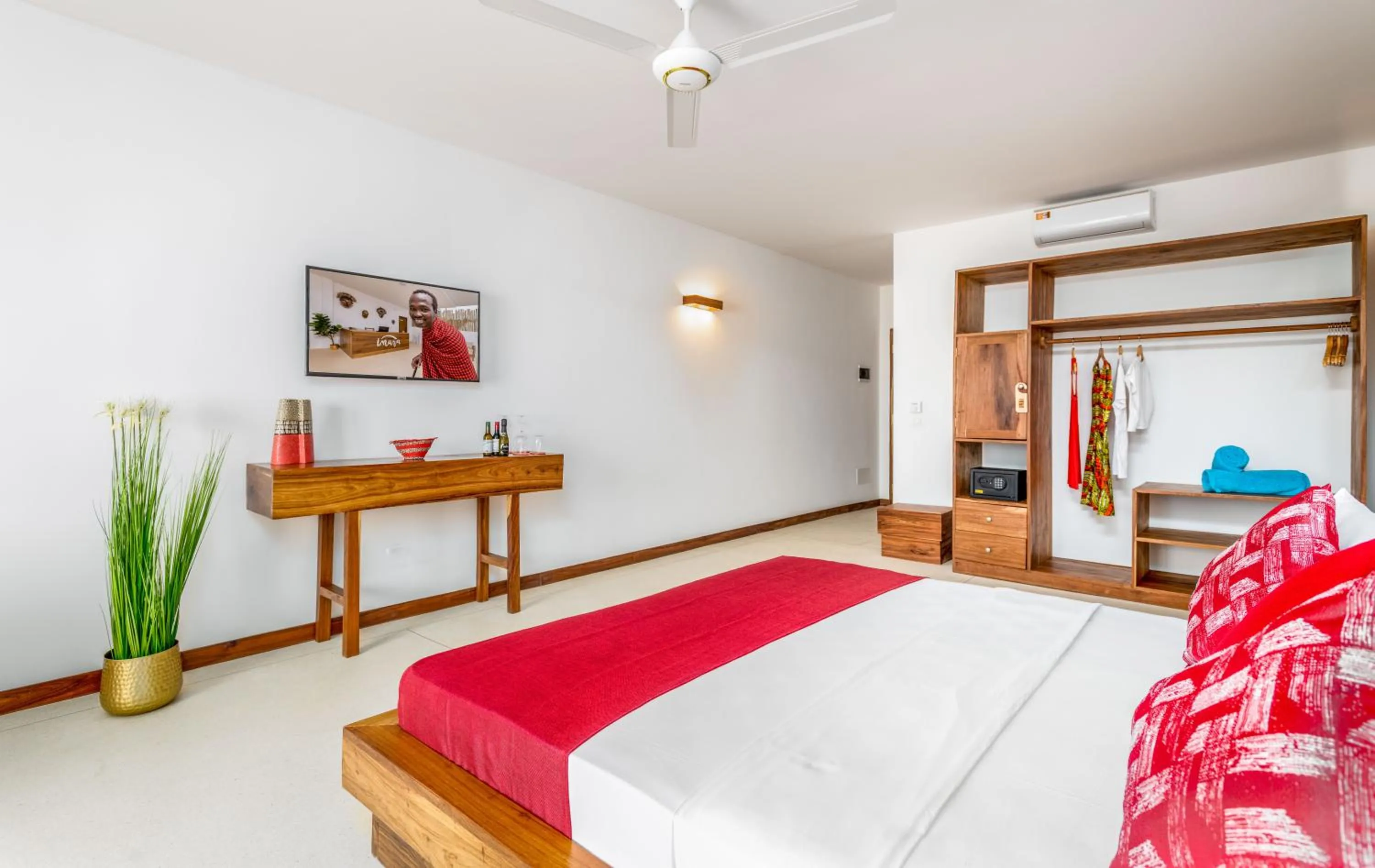 Bed in Imara Beach Resort