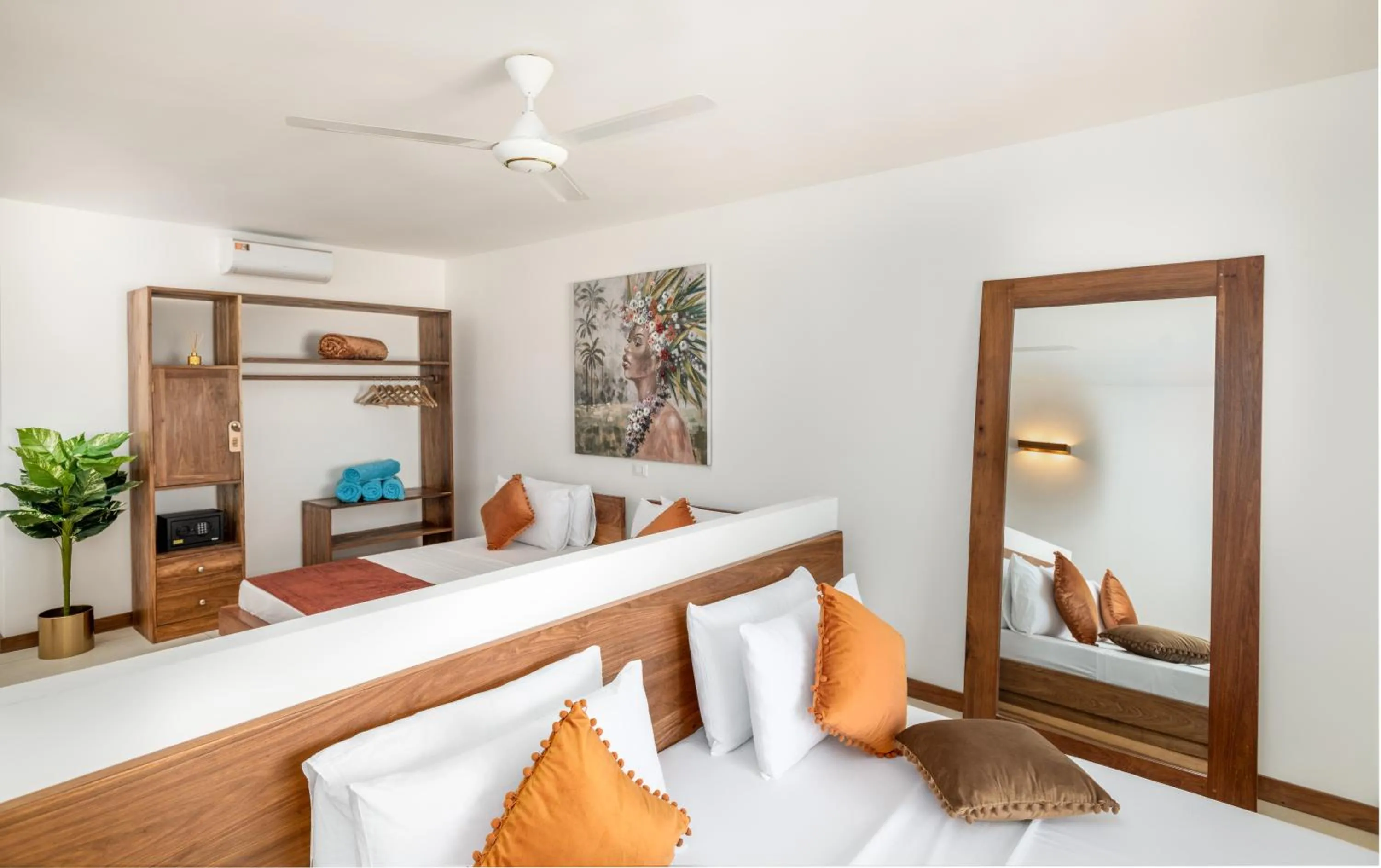 Bed in Imara Beach Resort