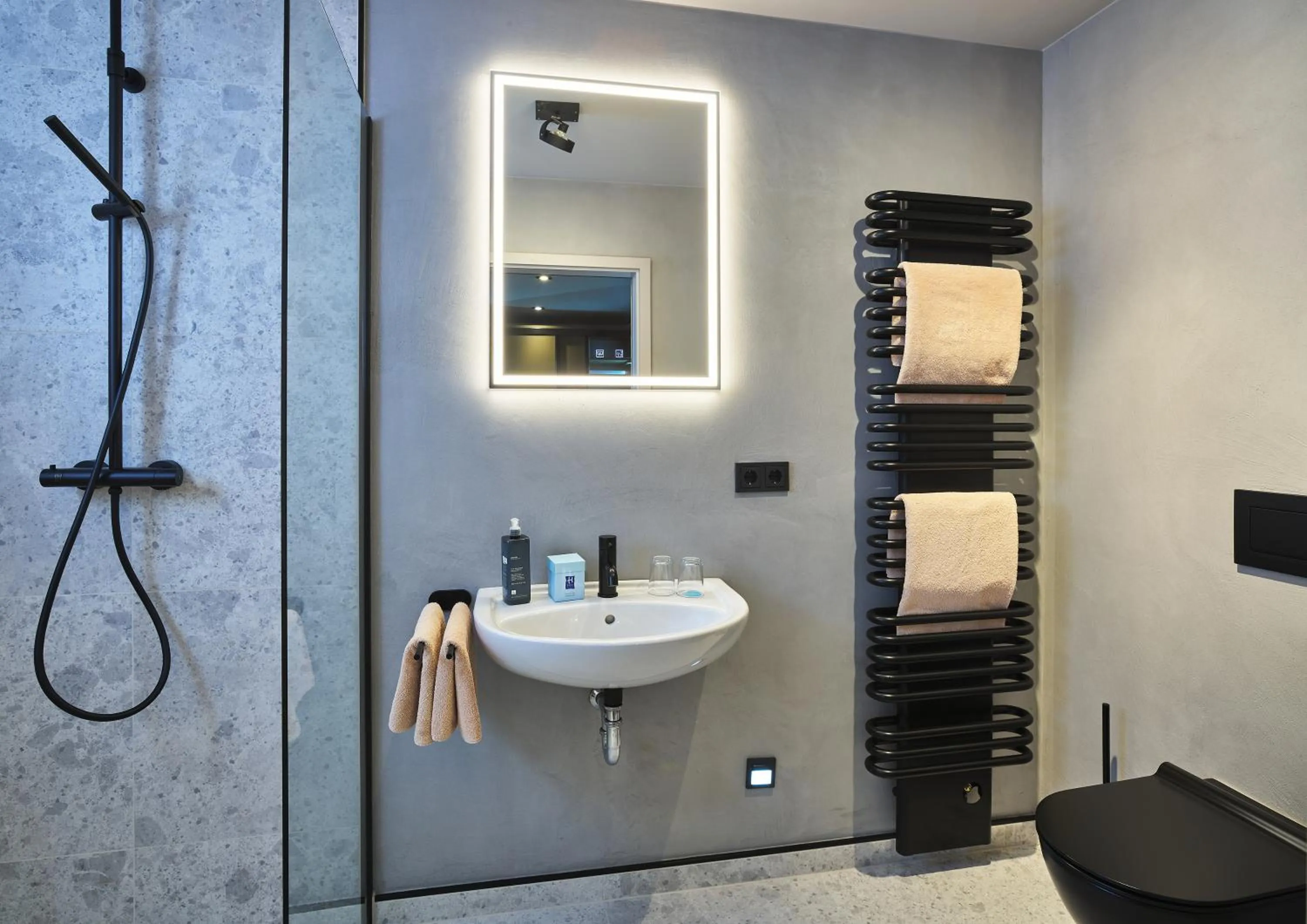 Shower in Hotel-Hofbräu am Stadtring