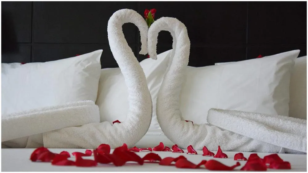 Bed in Mount Meru Hotel