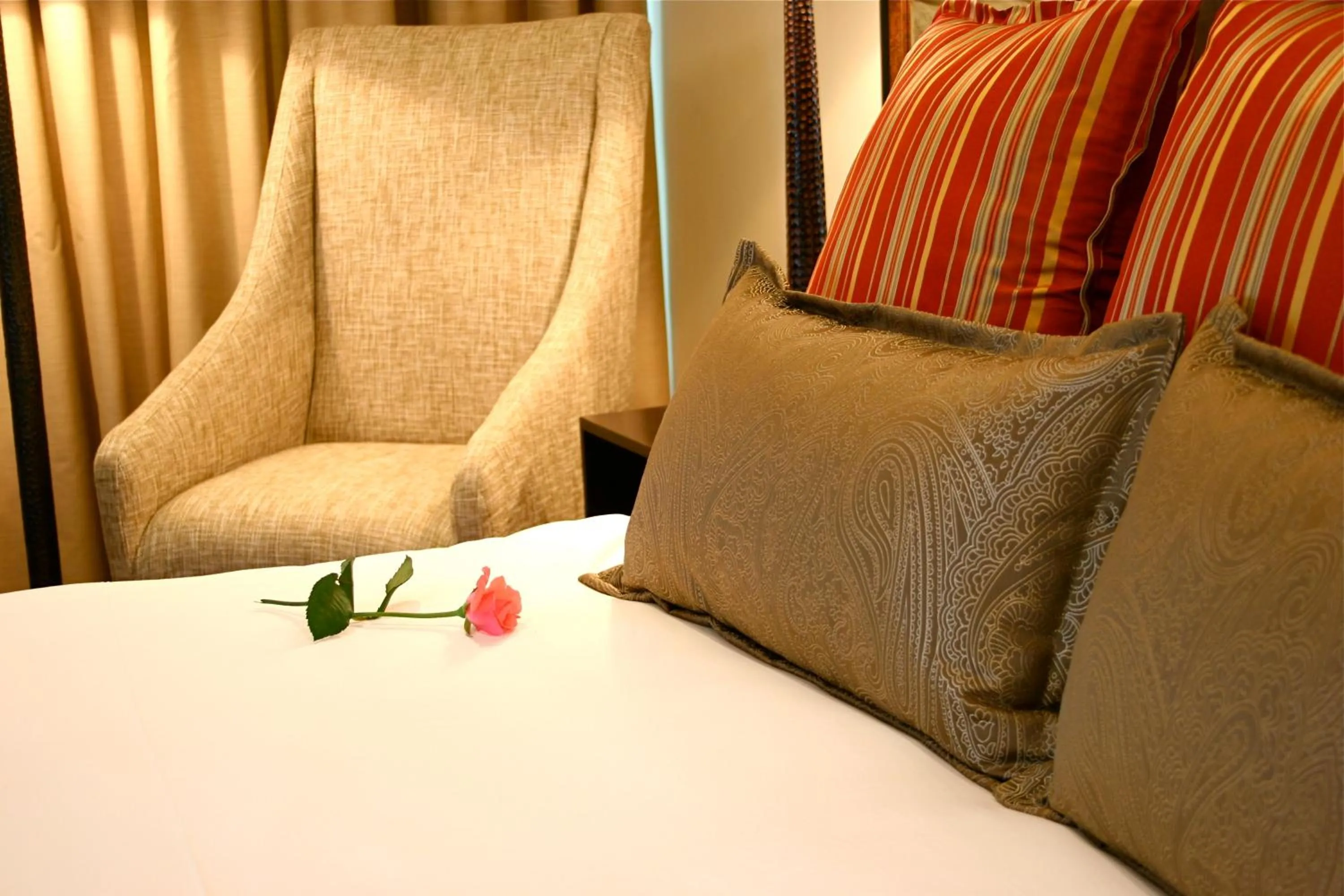 Bed in Mount Meru Hotel