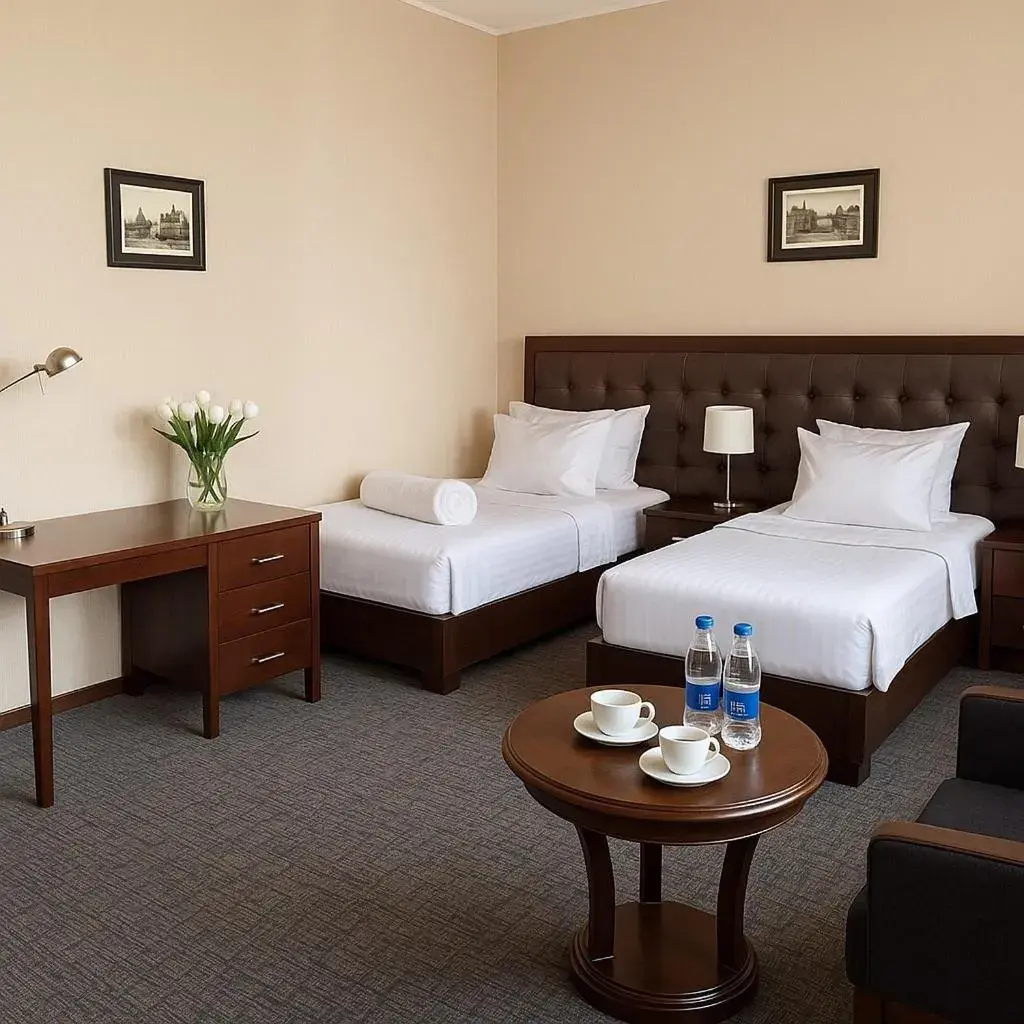 Twin Room with Balcony in Yerevan Resident Hotel Twin Room with Balcony in Yerevan Resident Hotel