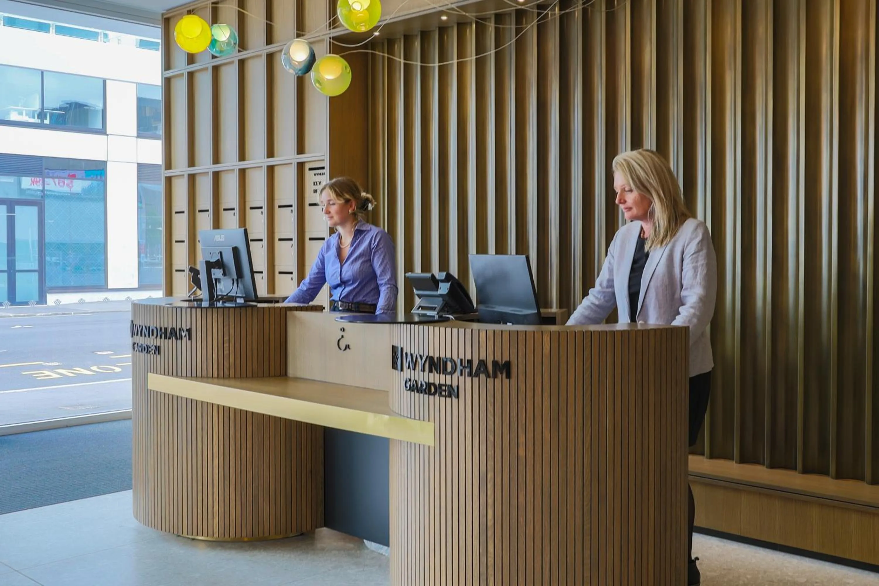 Text overlay in Wyndham Garden Christchurch Kilmore Street