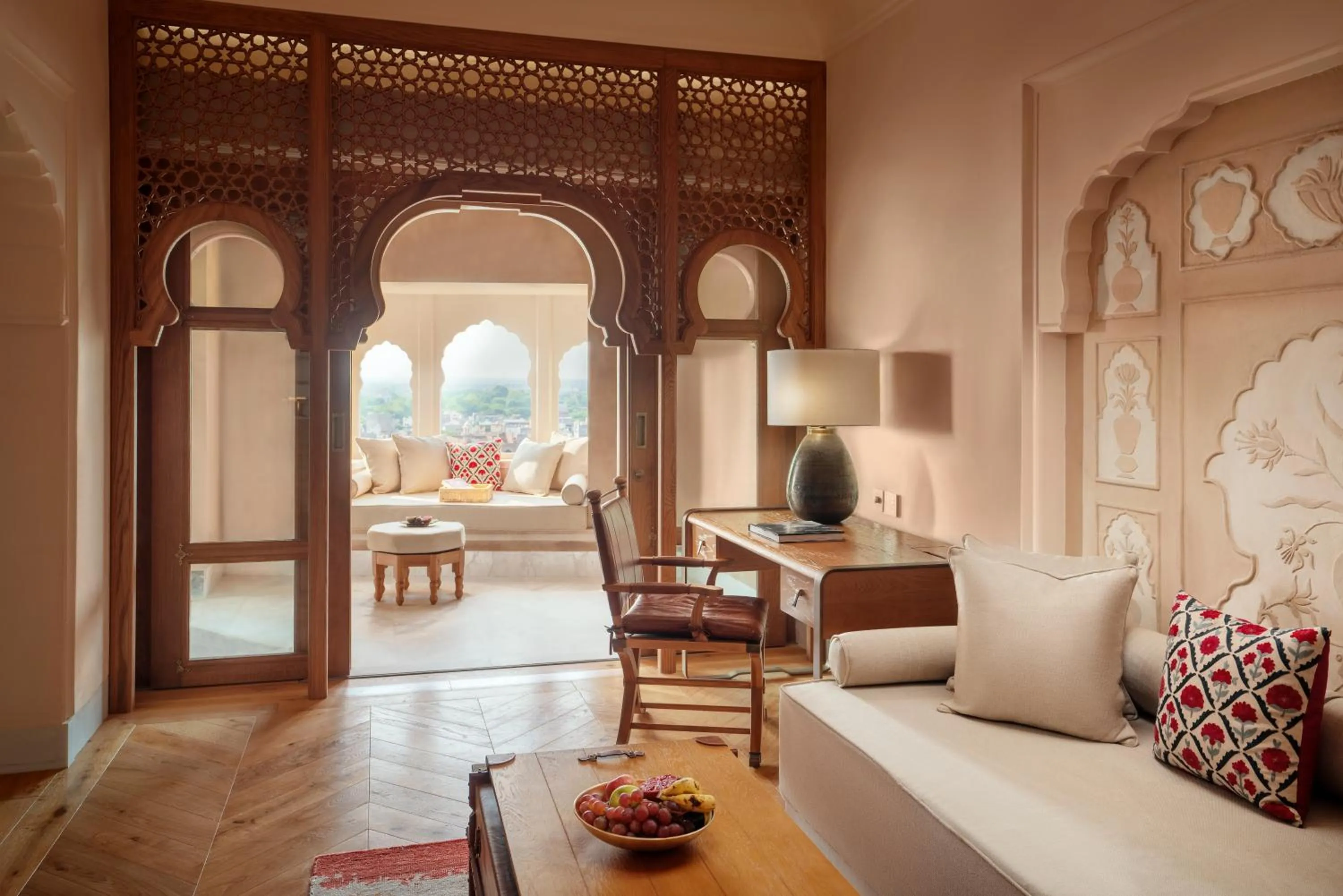 Living room in Six Senses Fort Barwara Sawai Madhopur