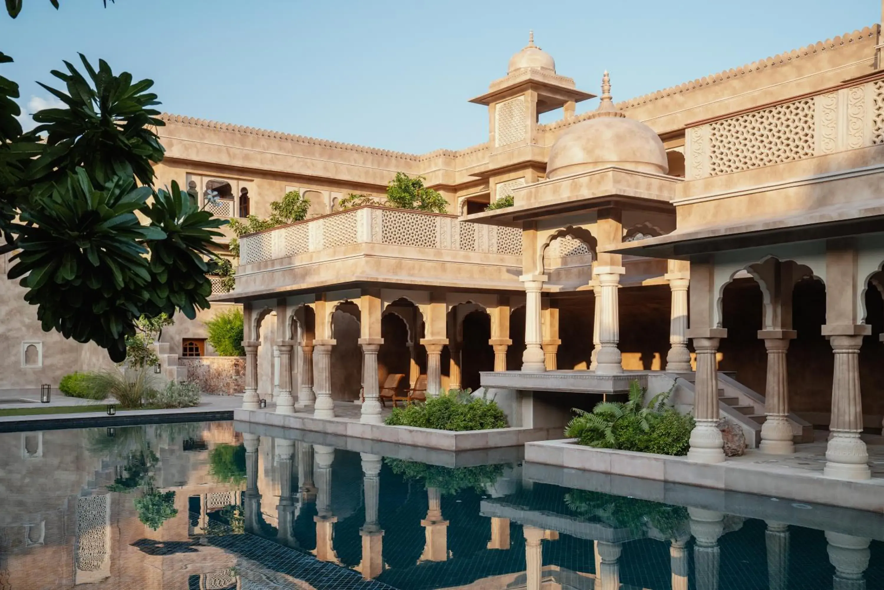 Swimming pool in Six Senses Fort Barwara Sawai Madhopur Swimming pool in Six Senses Fort Barwara Sawai Madhopur