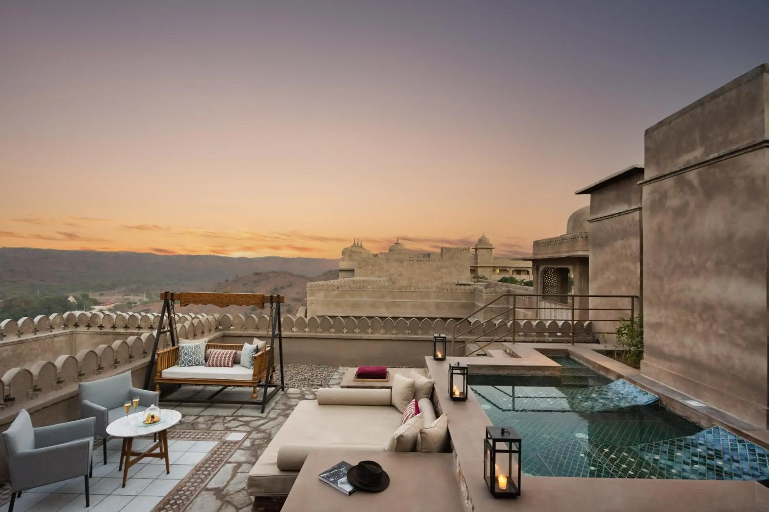 Thakur Bhagwati Singh Hot Tub Suite in Six Senses Fort Barwara Sawai Madhopur Thakur Bhagwati Singh Hot Tub Suite in Six Senses Fort Barwara Sawai Madhopur