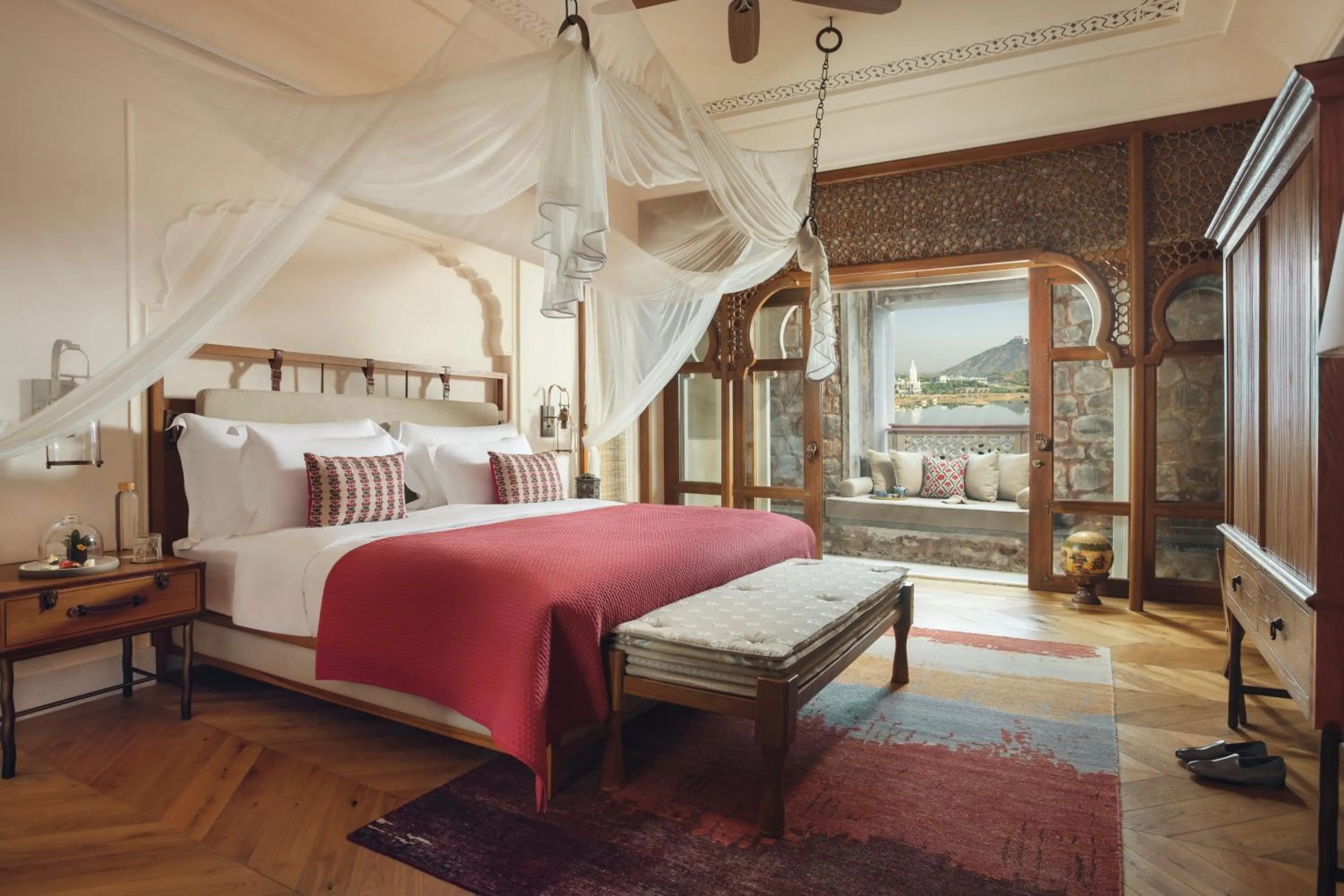 Bedroom, Bed in Six Senses Fort Barwara Sawai Madhopur