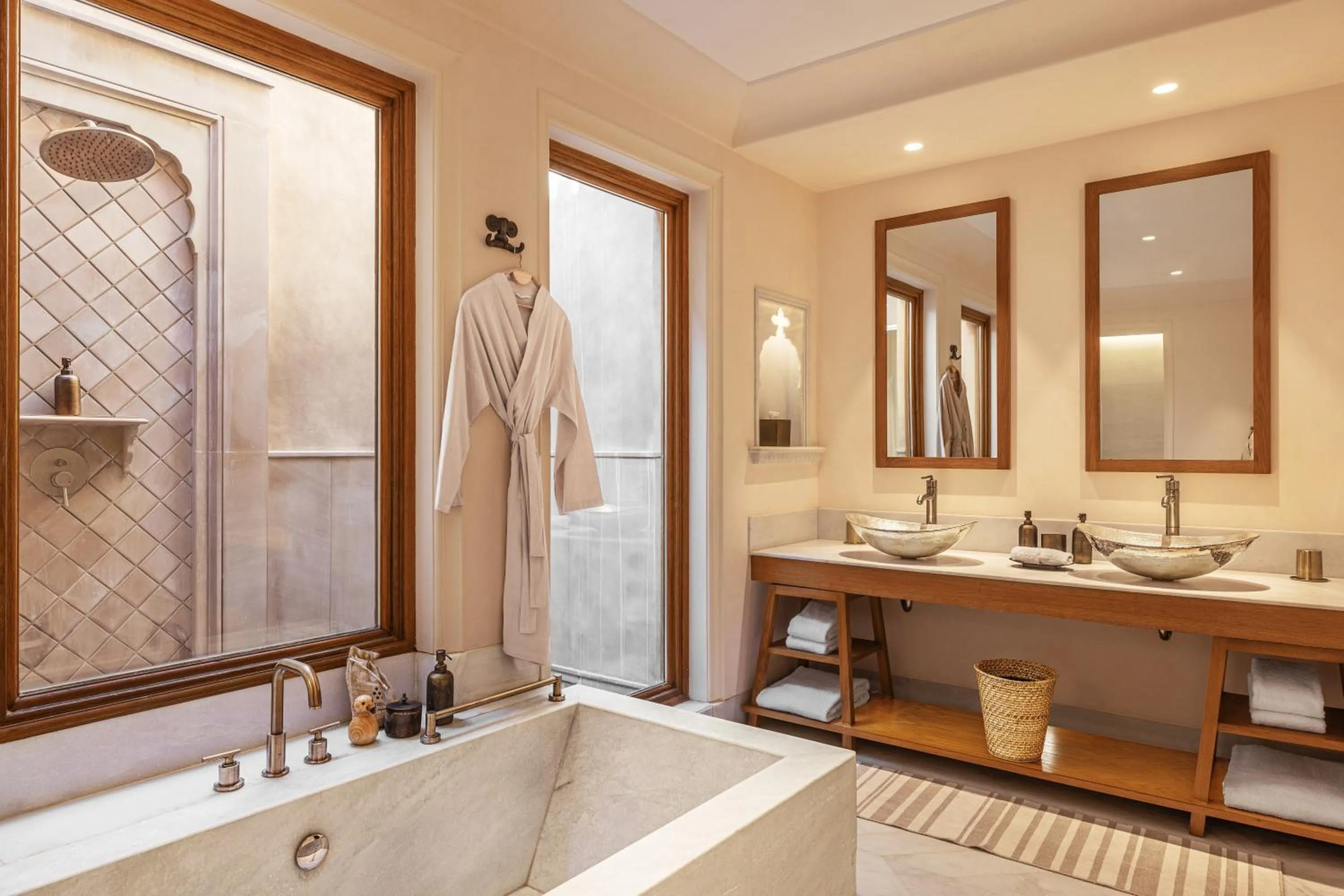 Bathroom in Six Senses Fort Barwara Sawai Madhopur