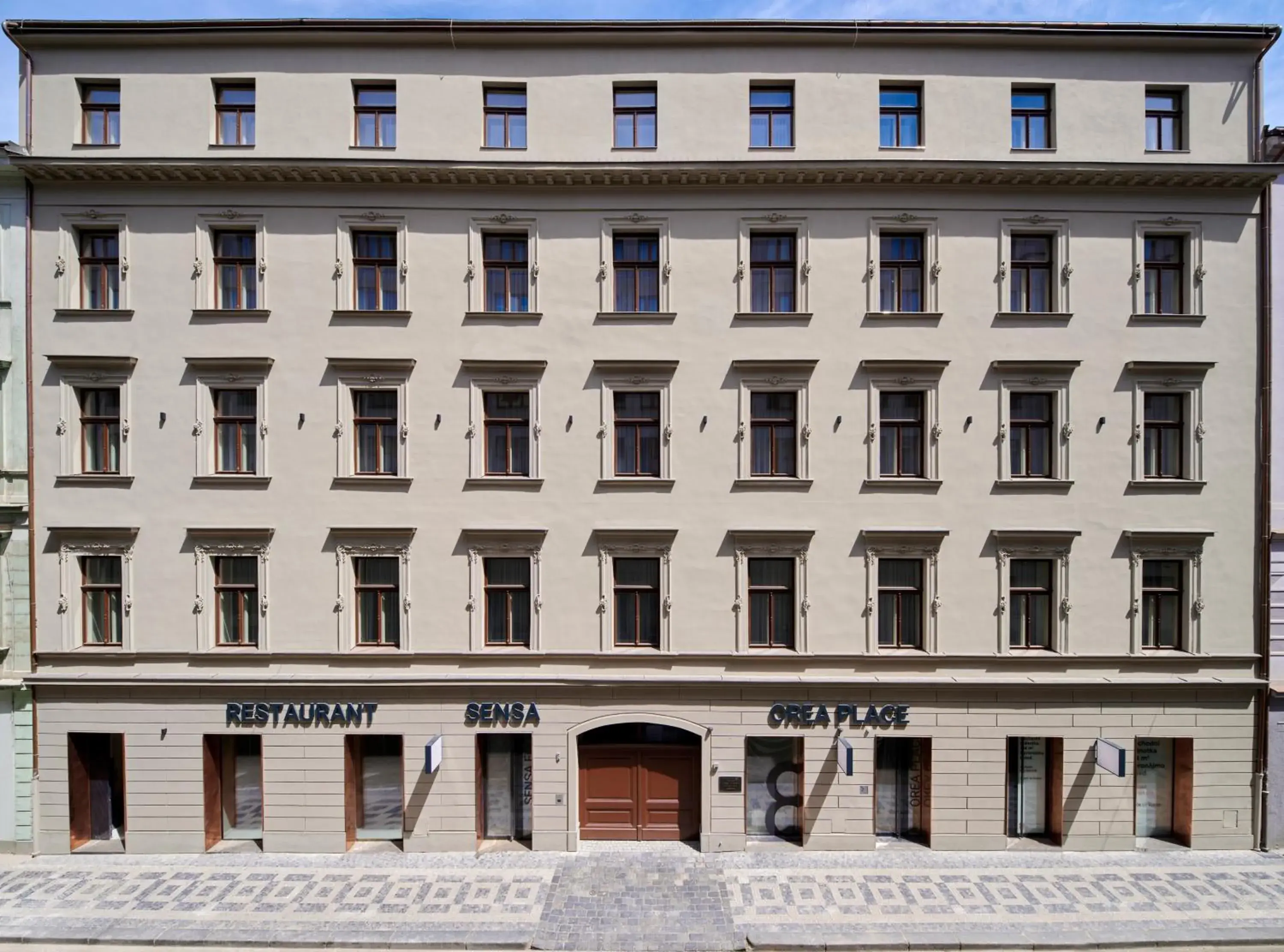 Facade/entrance in OREA Place Seno Facade/entrance in OREA Place Seno