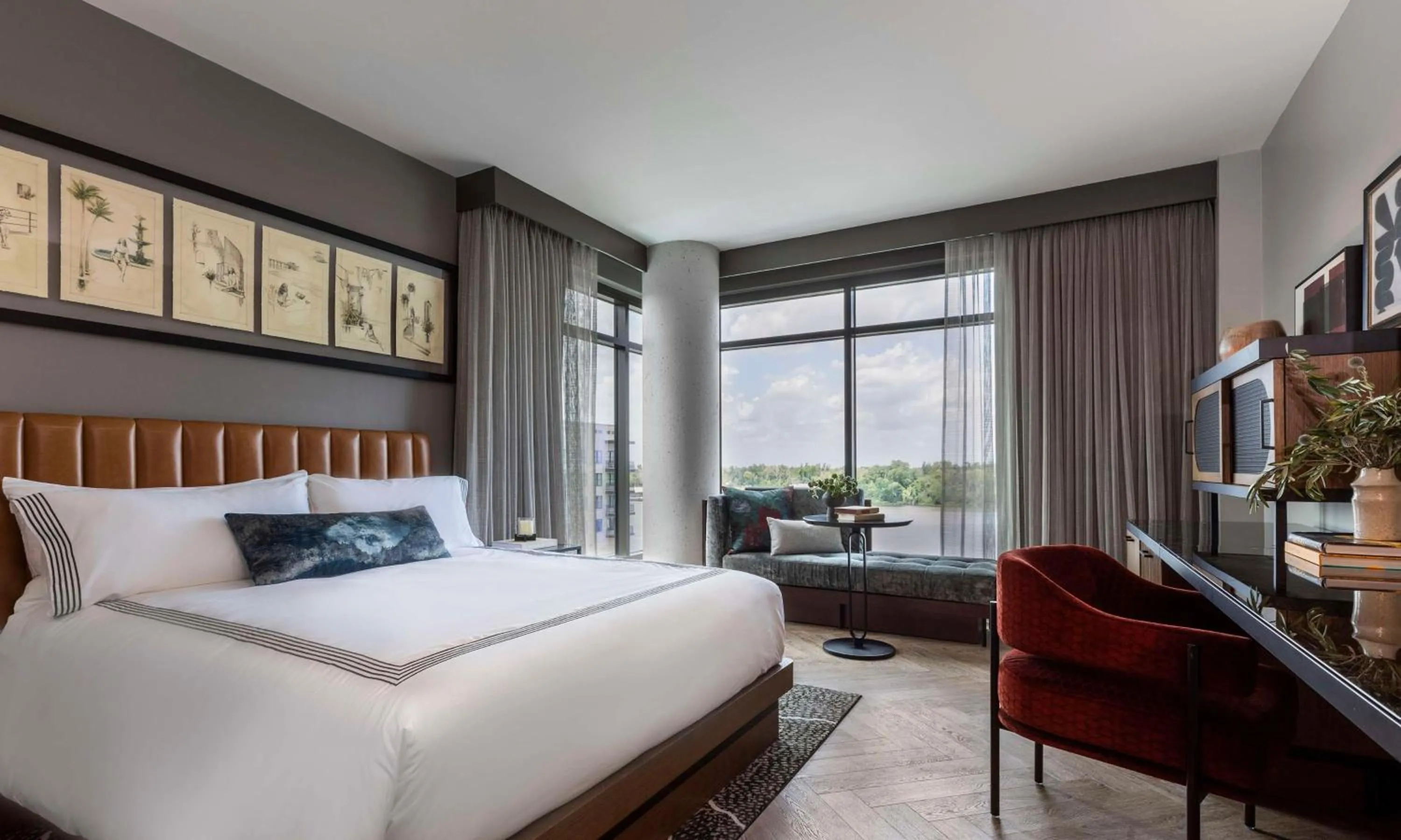 Bedroom, Bed in Thompson Savannah, by Hyatt