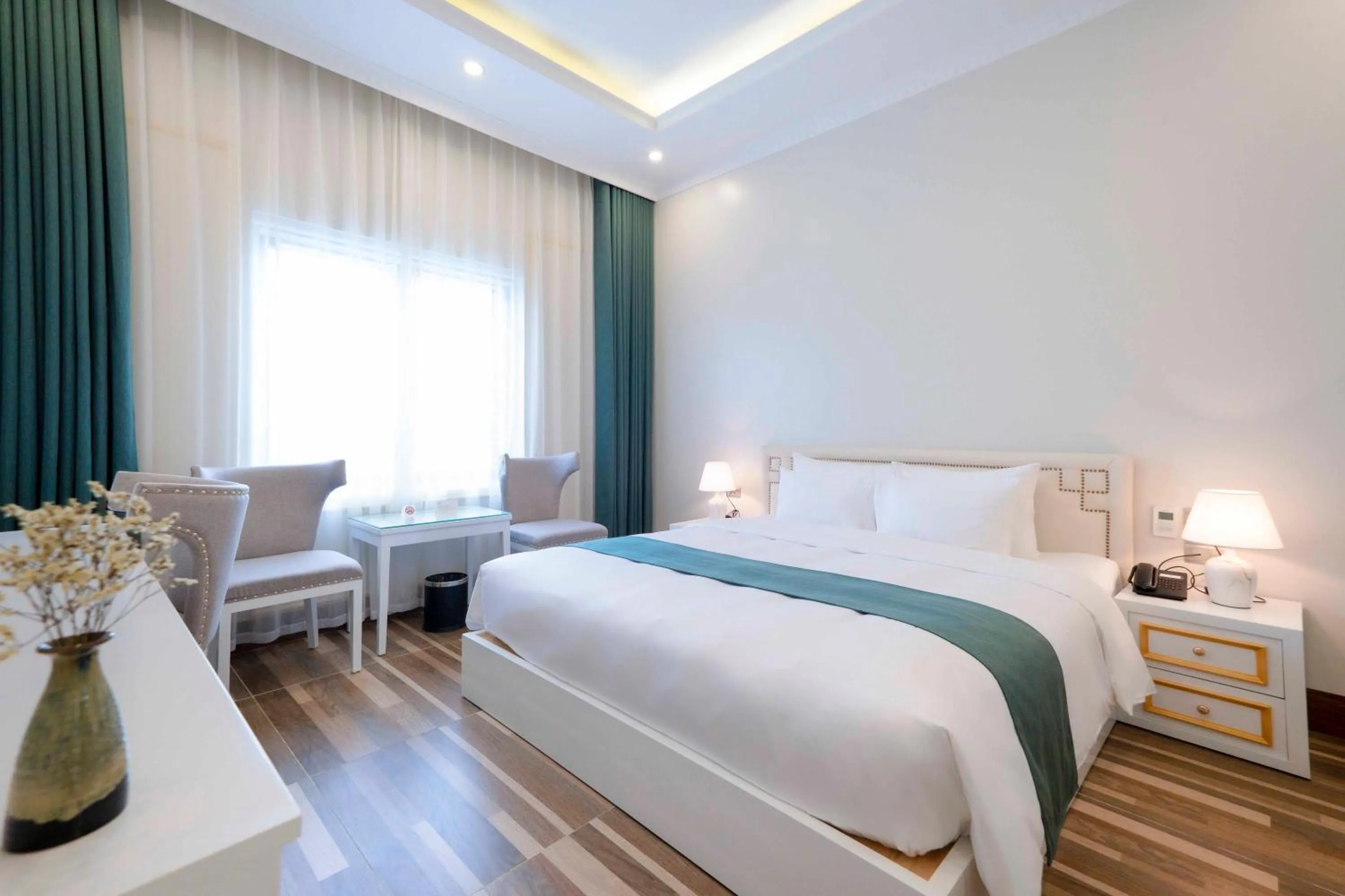 Bed in Minh Long Hotel