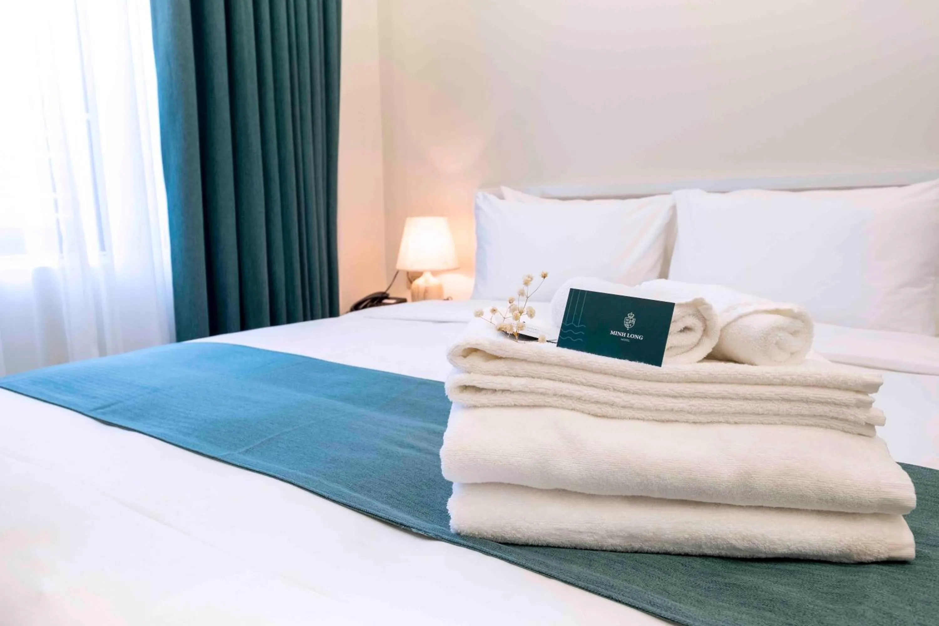 Bed in Minh Long Hotel