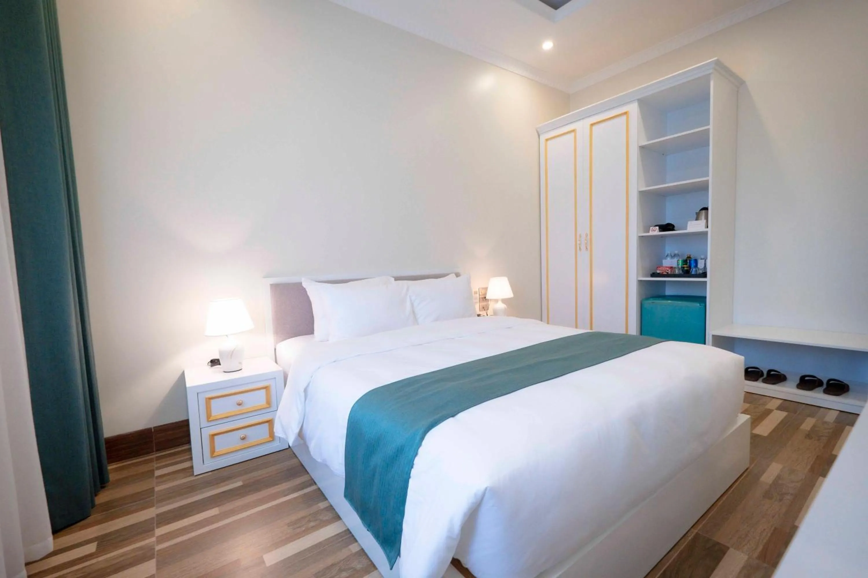 Bed in Minh Long Hotel