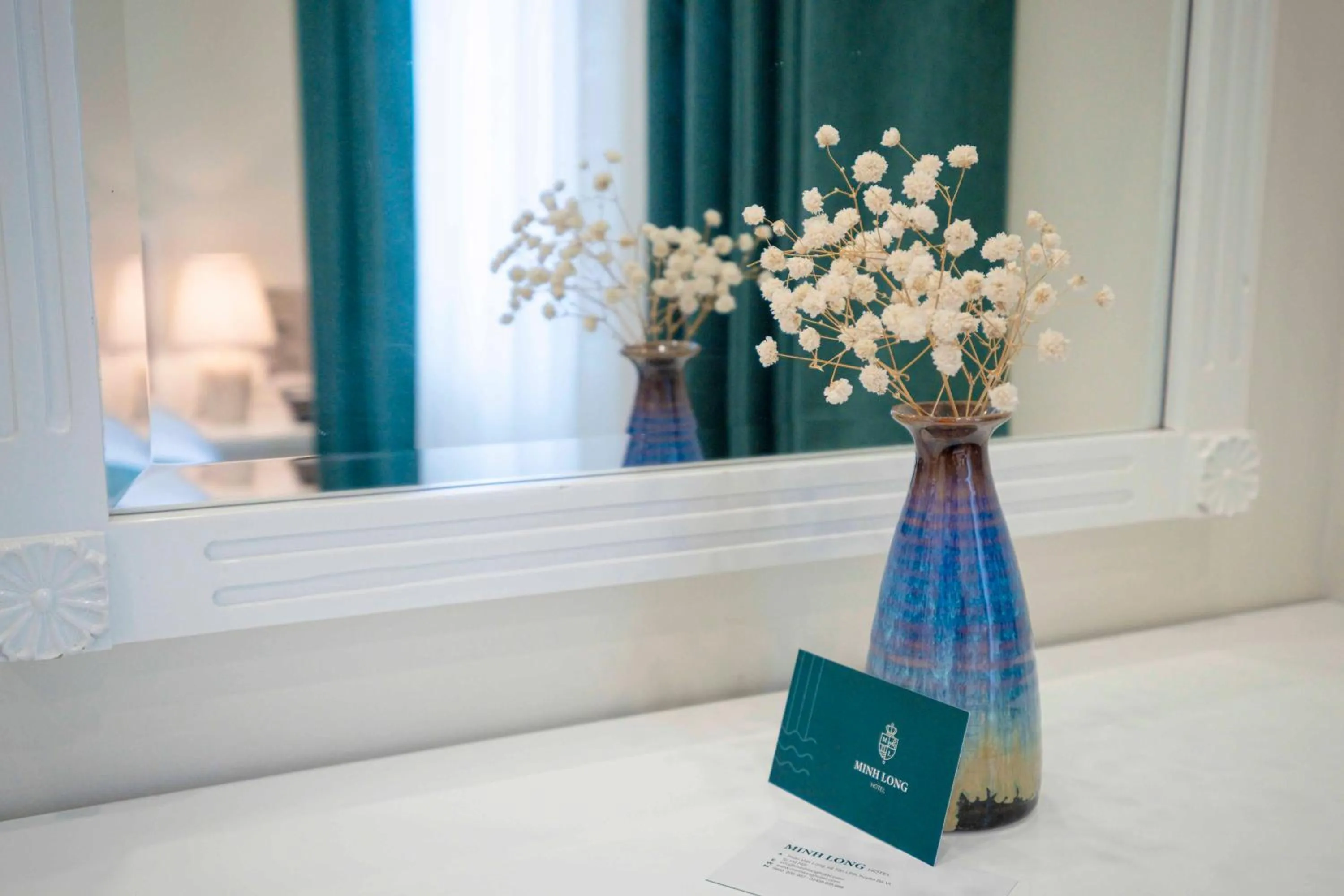 Decorative detail, Bed in Minh Long Hotel