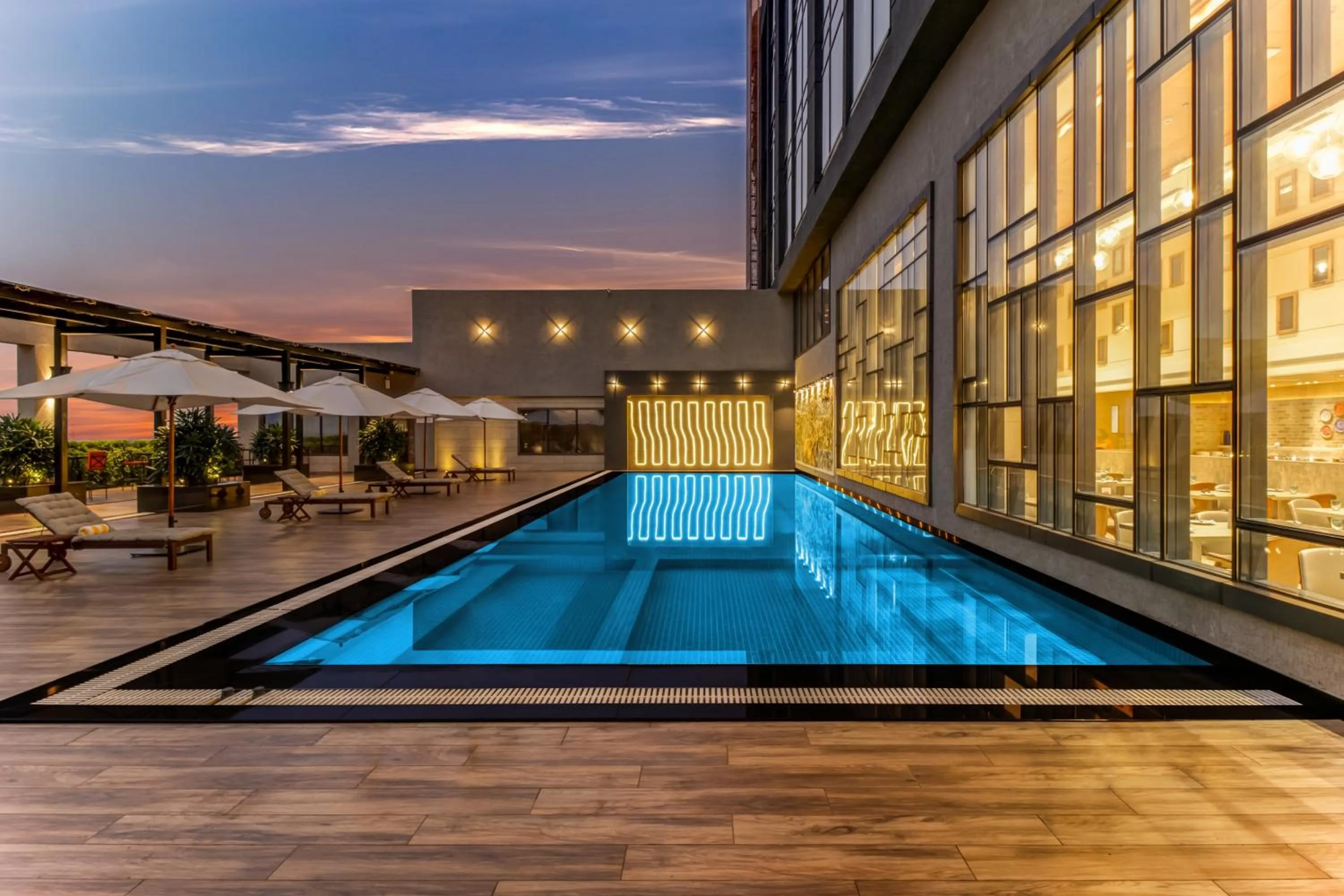 Swimming pool in Lemon Tree Premier, Bhubaneswar