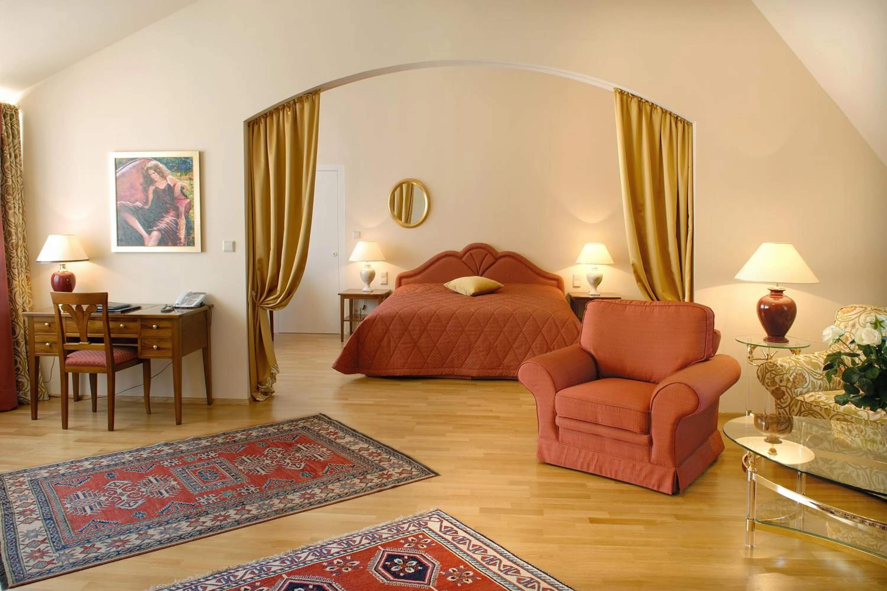 Bed in Hotel Schloss Dürnstein