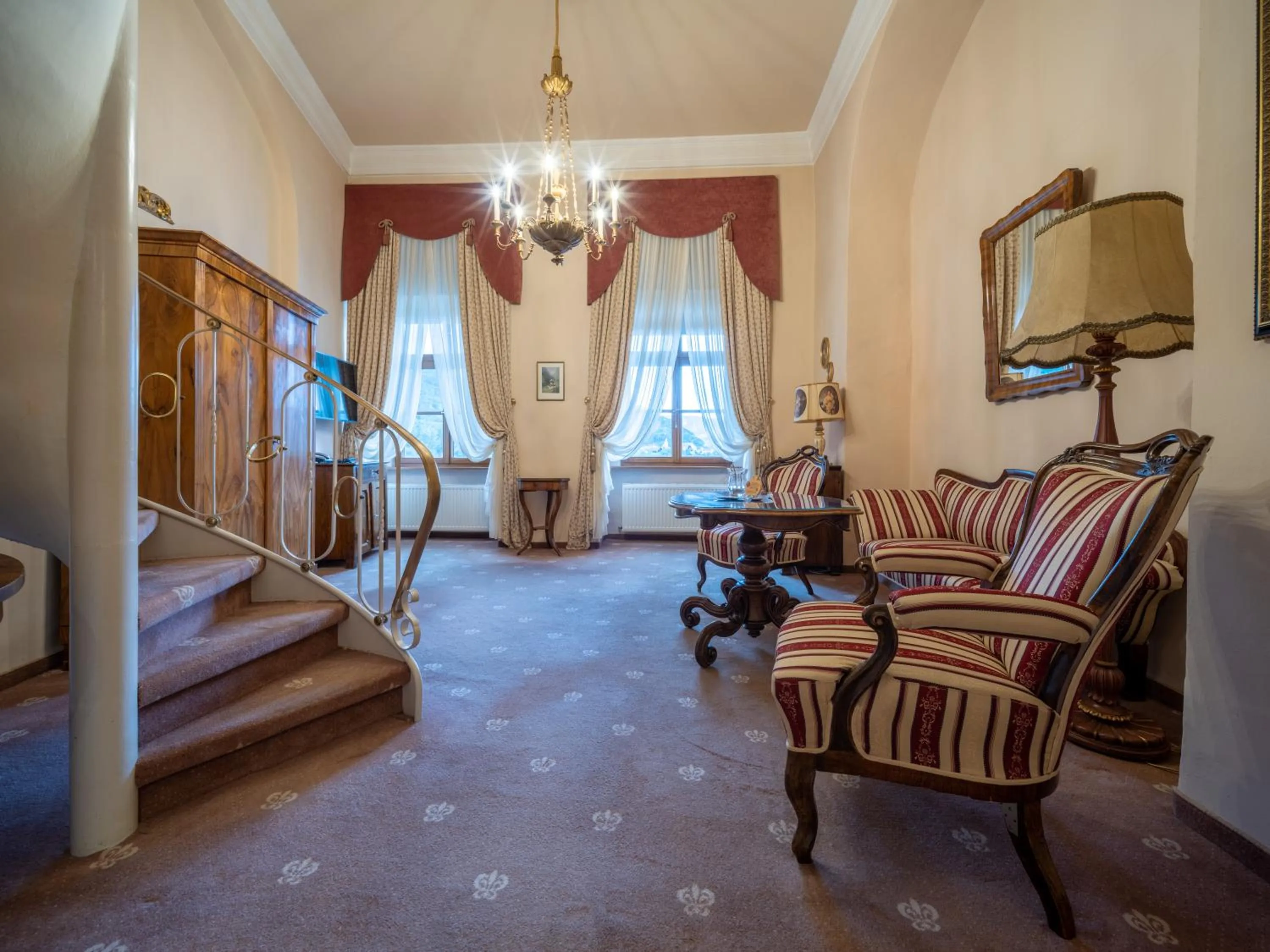 Seating area in Hotel Schloss Dürnstein