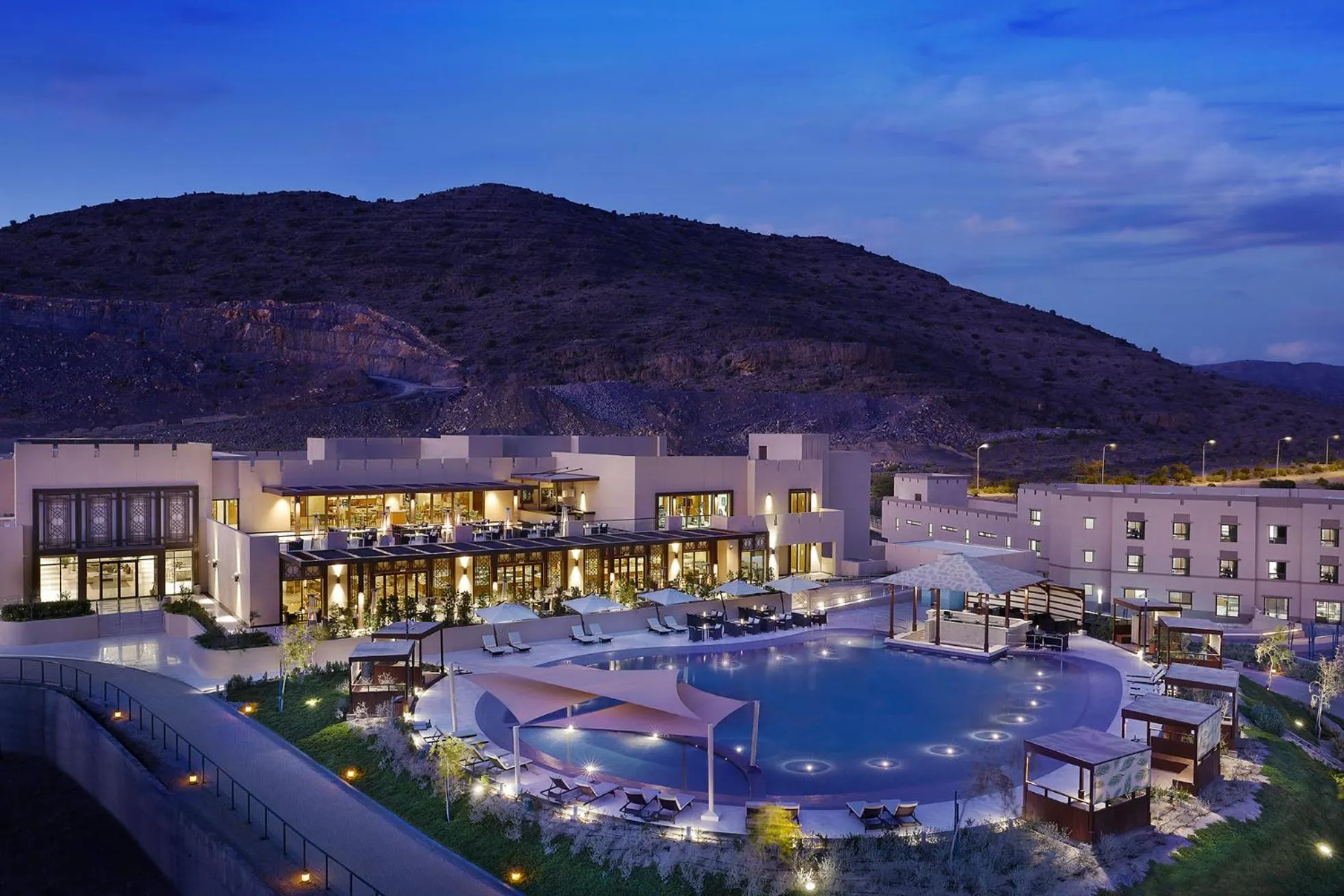 Swimming pool in dusitD2 Naseem Resort, Jabal Akhdar, Oman