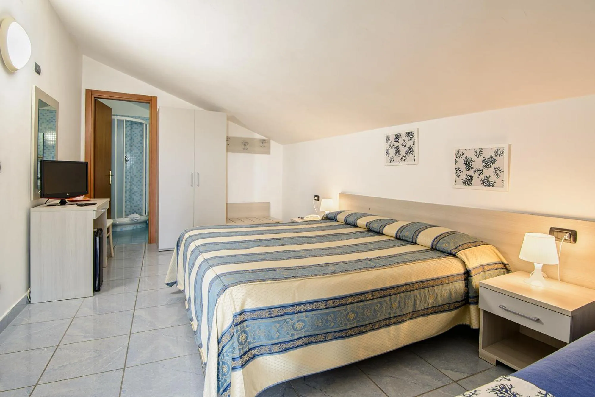 Bed in Hotel Serenella