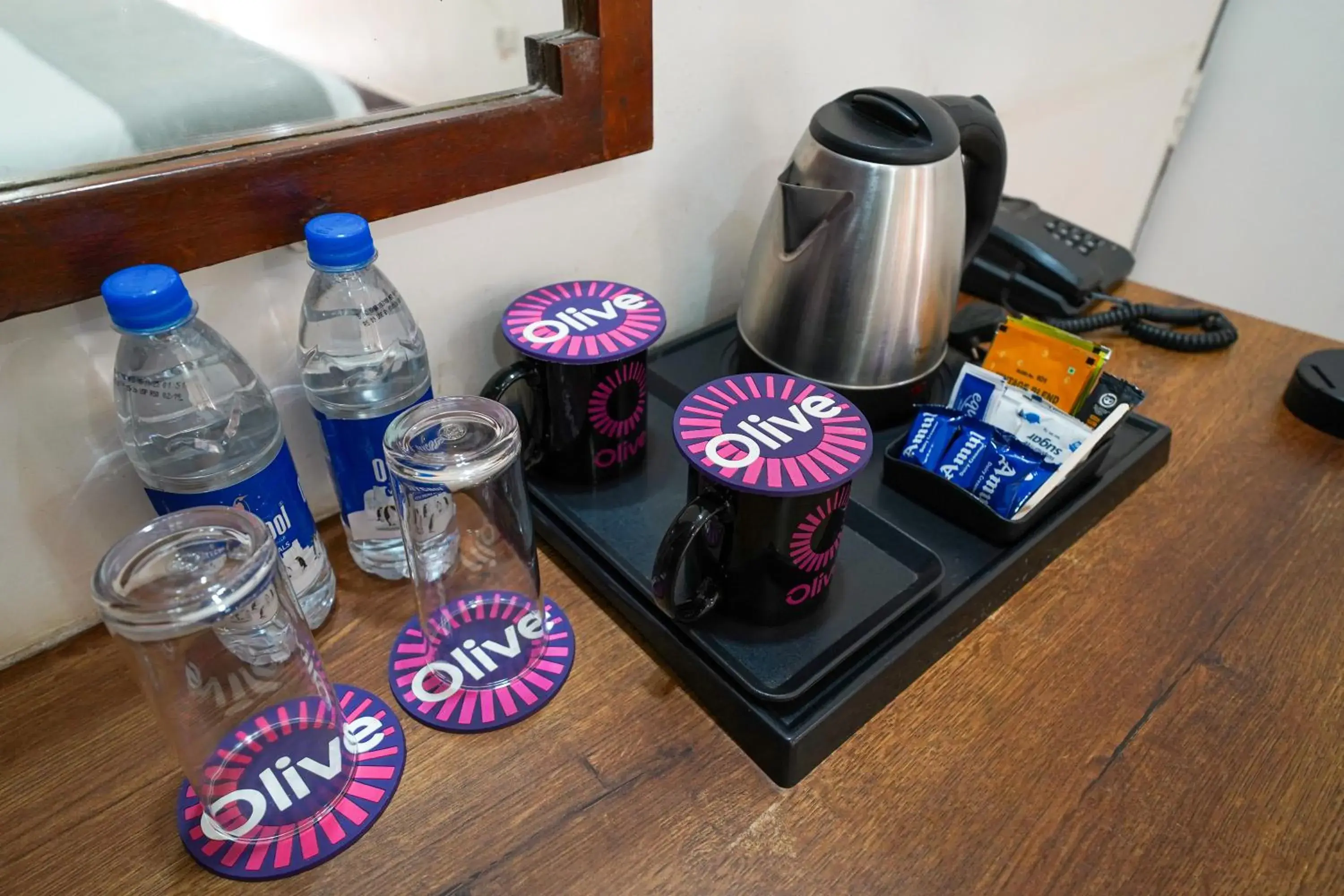 Coffee/tea facilities in Olive Zip Calangute Mira by Embassy Group Coffee/tea facilities in Olive Zip Calangute Mira by Embassy Group