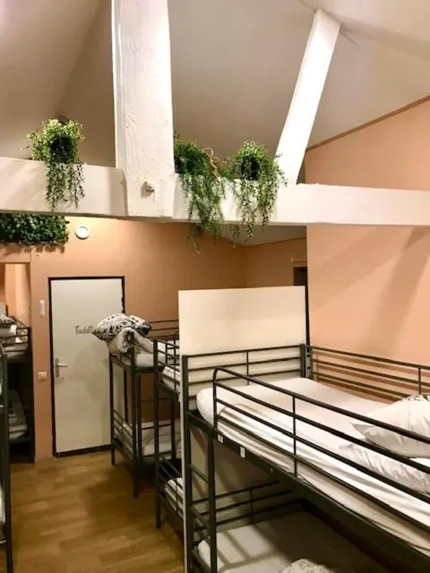 Bed in trendy hostel