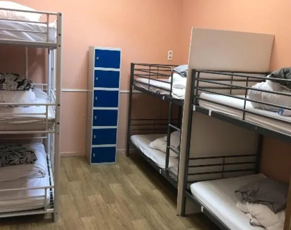 Bed in trendy hostel