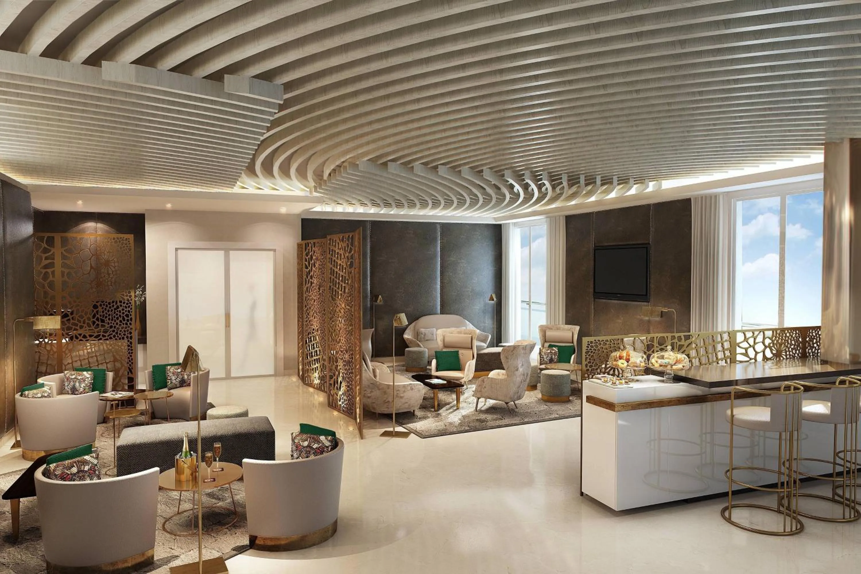 Lounge or bar in Lagos Marriott Hotel Ikeja