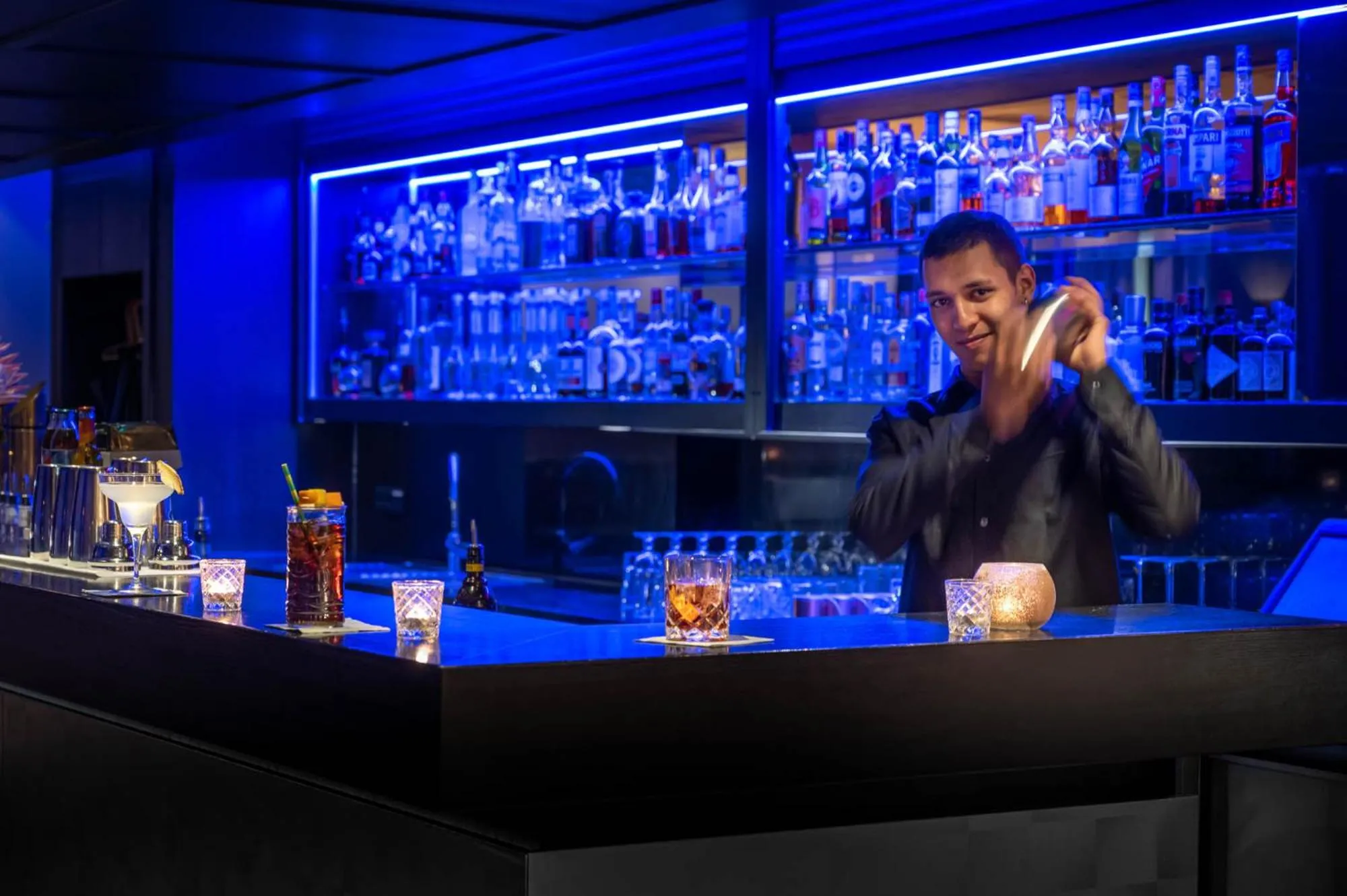 Lounge or bar in Sporthotel Silvretta Montafon