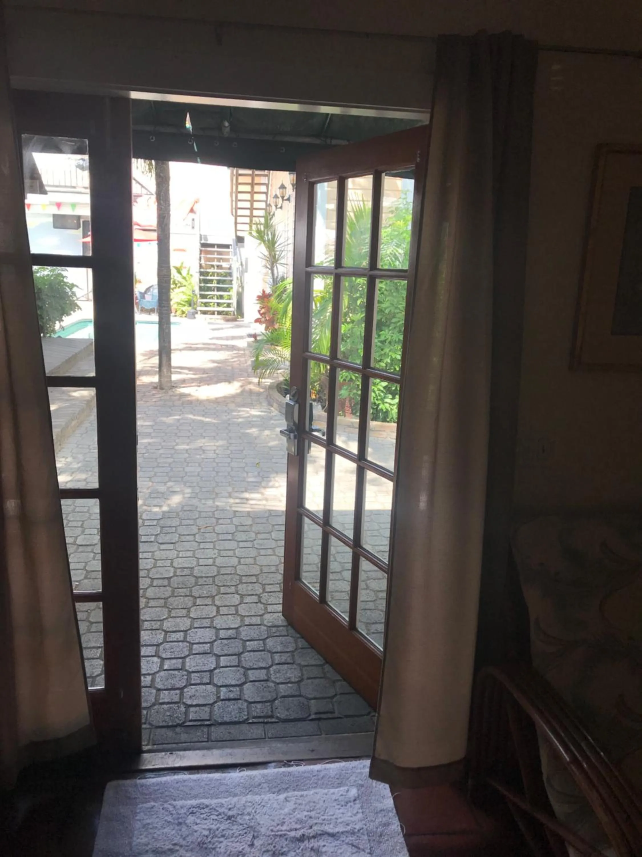 Pool view in New Orleans House - Gay Male Adult Guesthouse