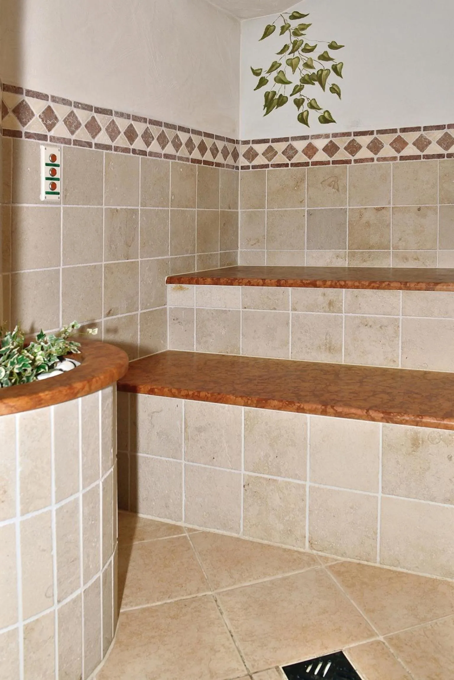 Steam room in Strandhotel Dagebüll direkt an der Nordsee