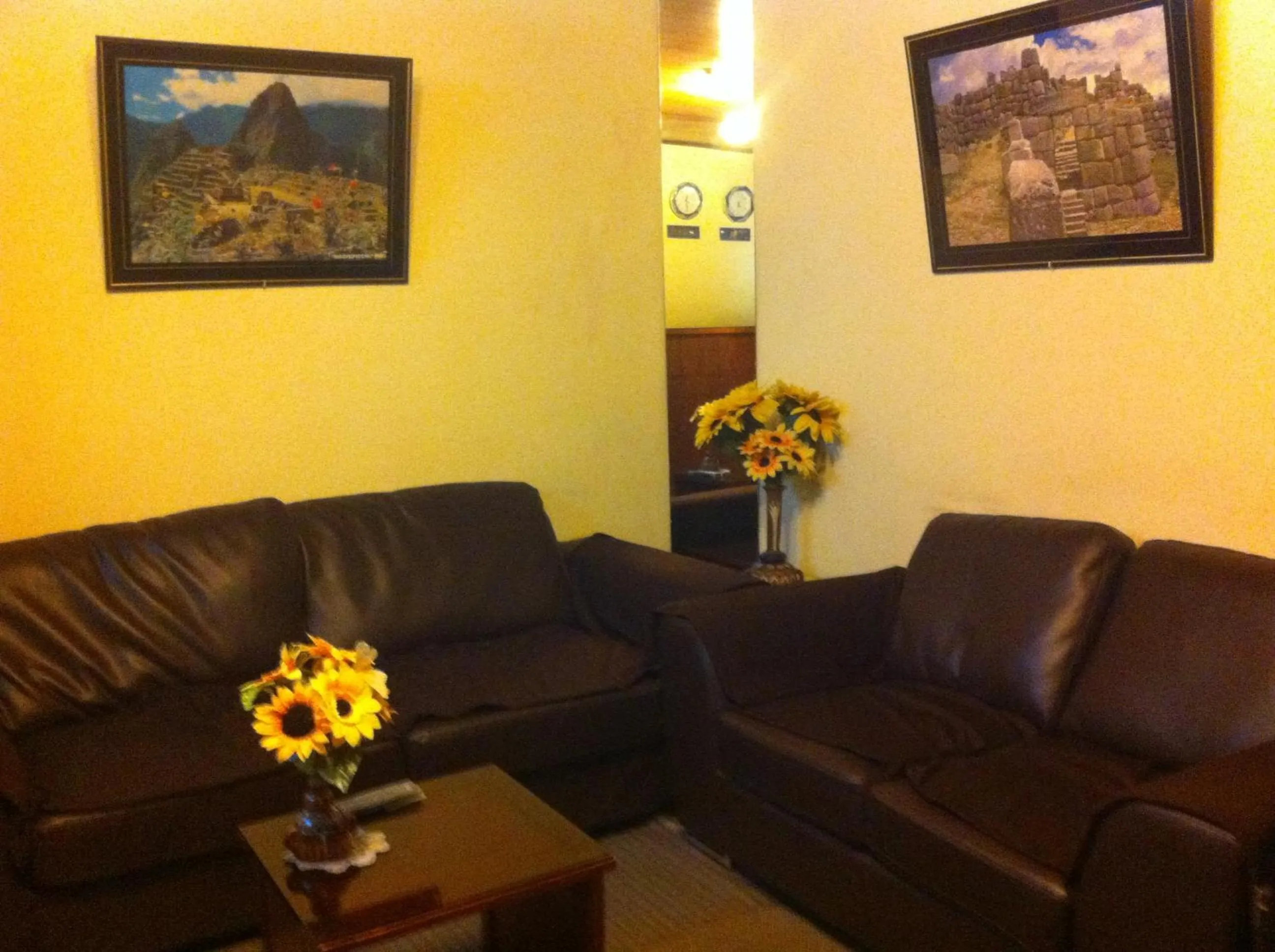 Communal lounge/ TV room in Hostal Alfredo's Palace