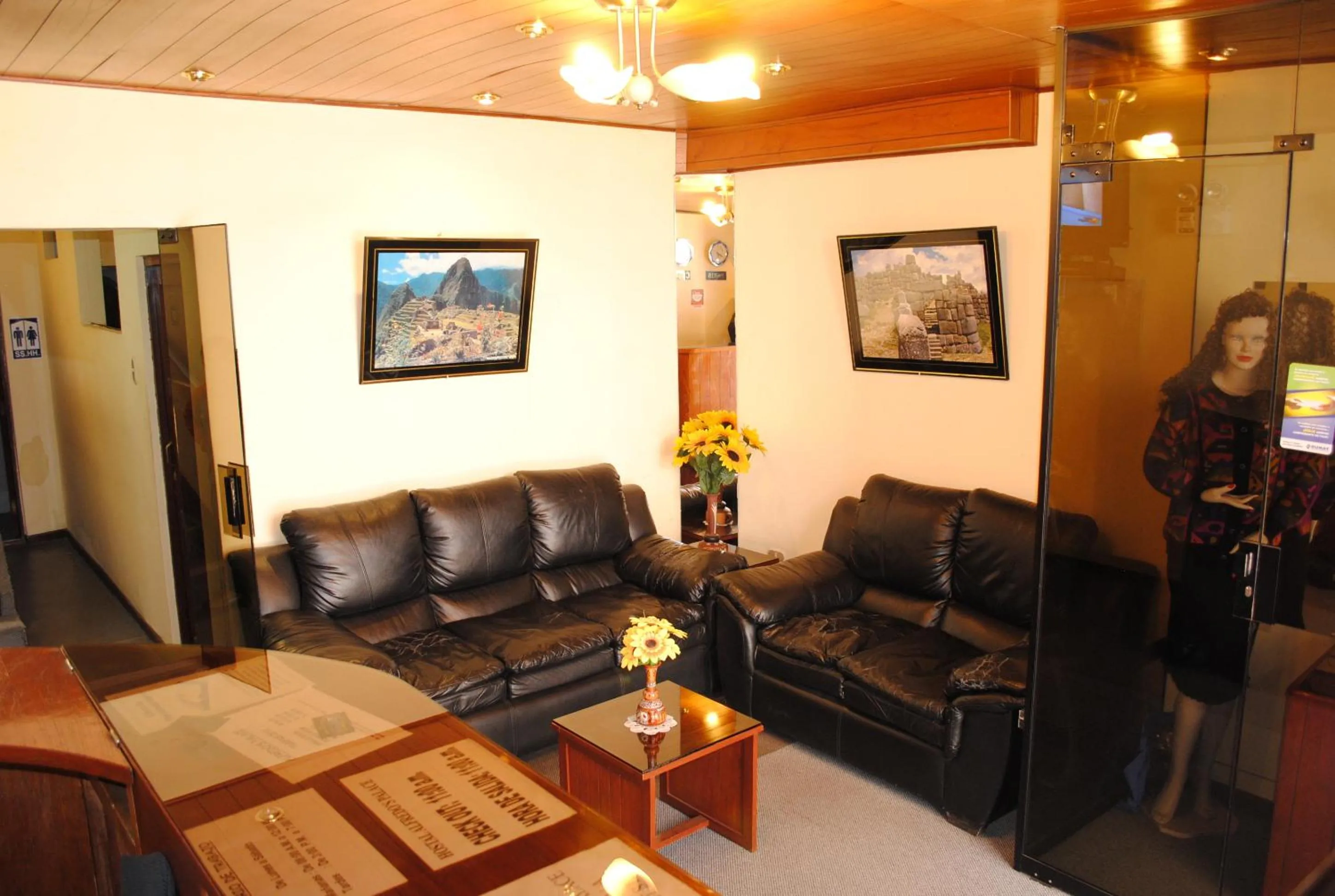 Communal lounge/ TV room in Hostal Alfredo's Palace