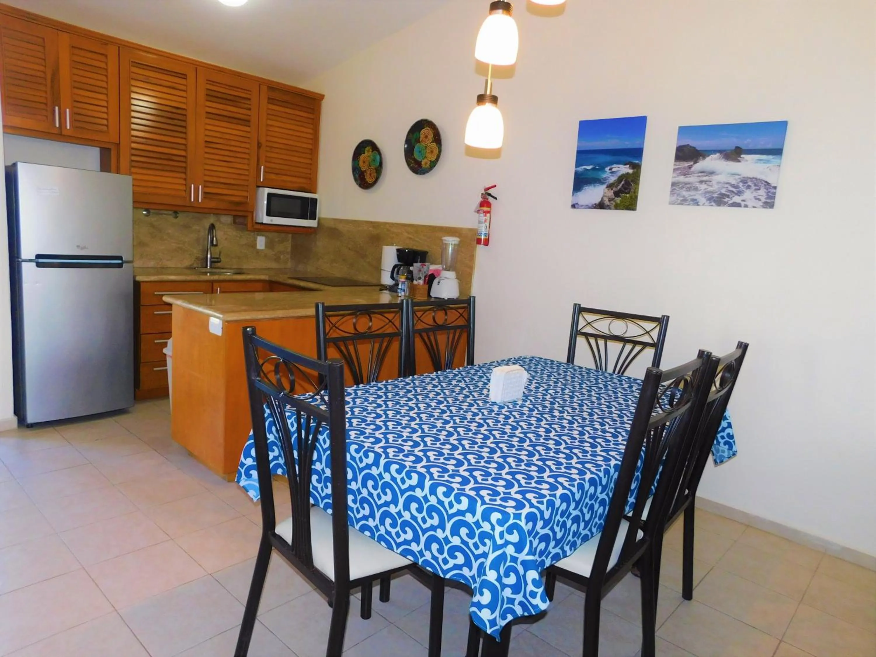 Kitchen or kitchenette in Nautibeach Beach Front Condos in North Beach