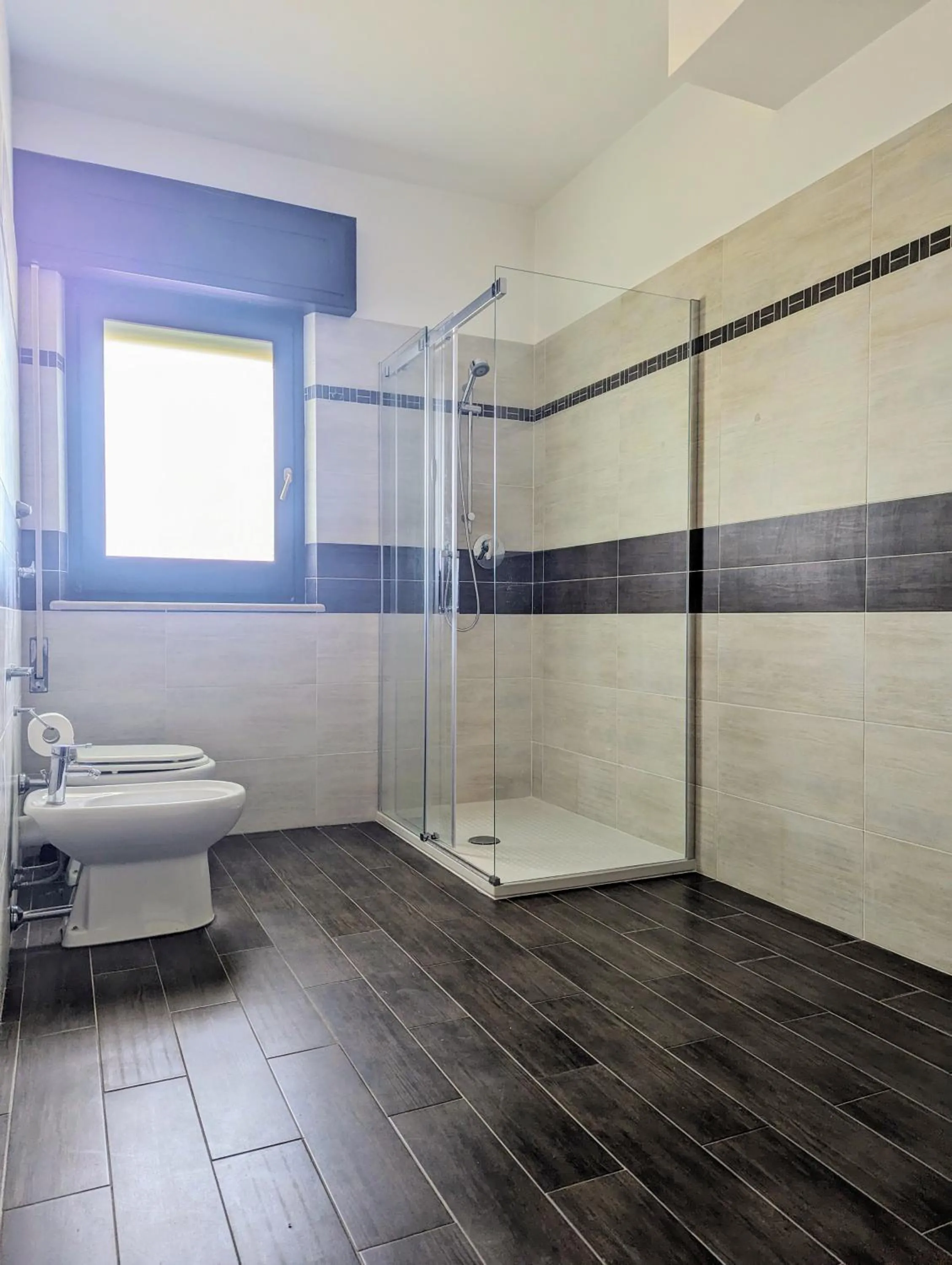 Shower in B&B A Casa di Angela