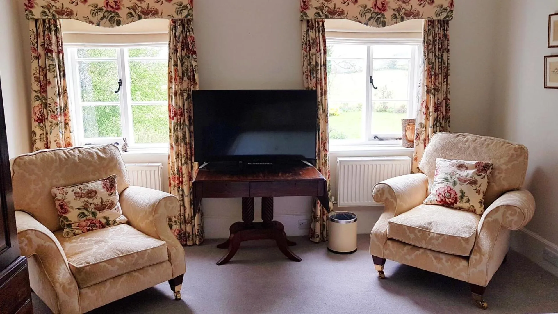 Seating area in Upper Buckton B&B