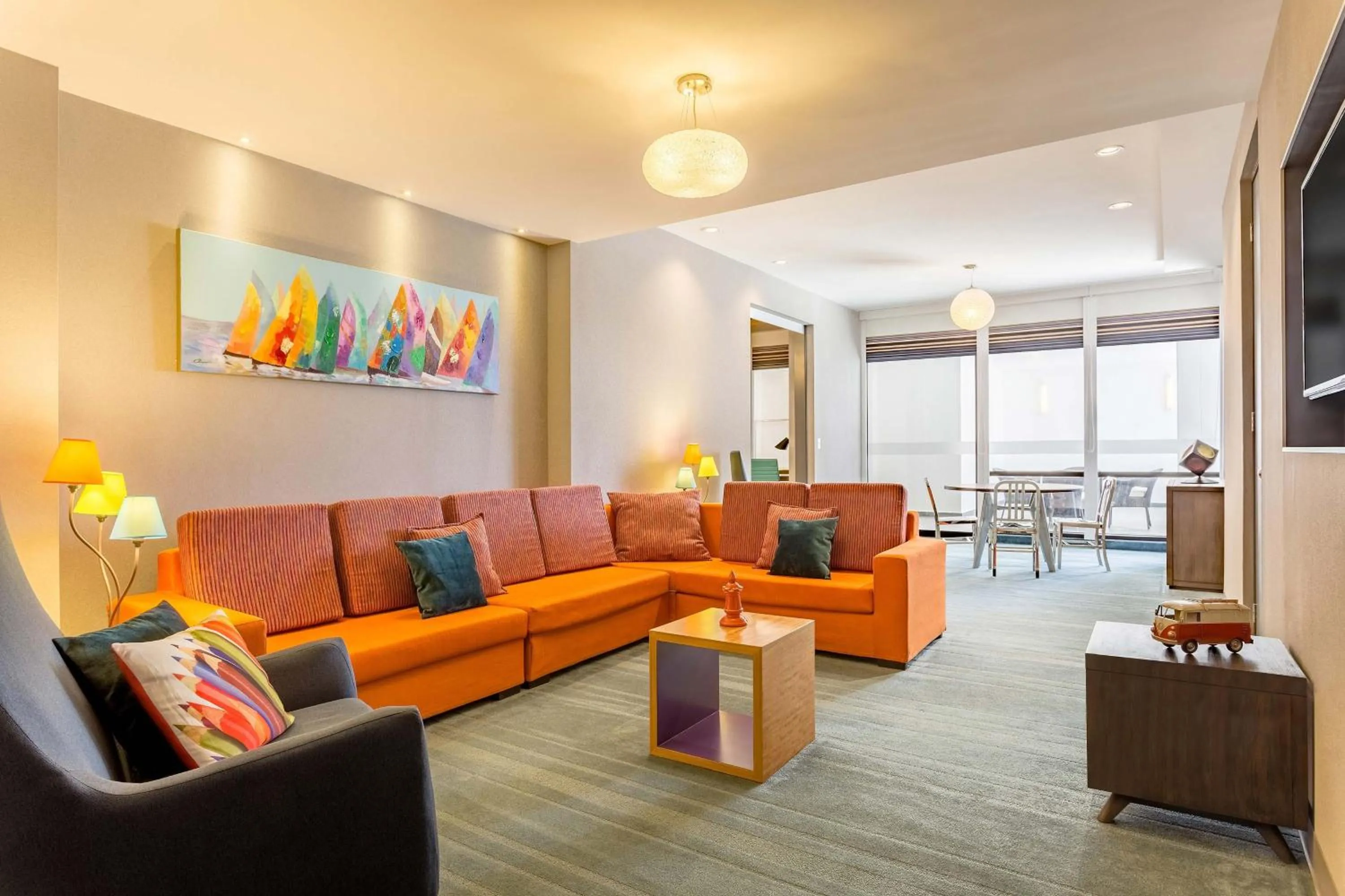 Living room in Aloft Panama