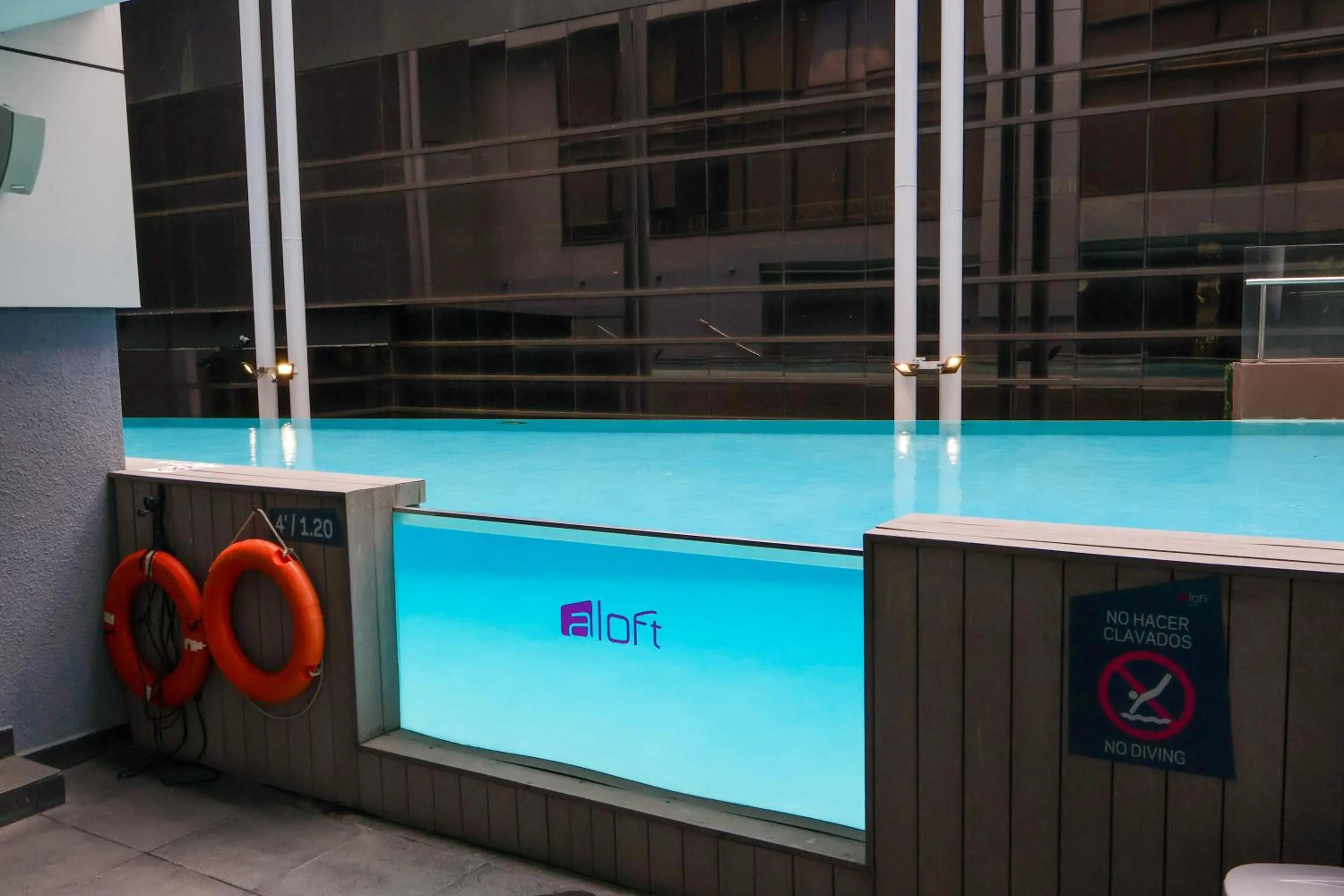 Pool view in Aloft Panama