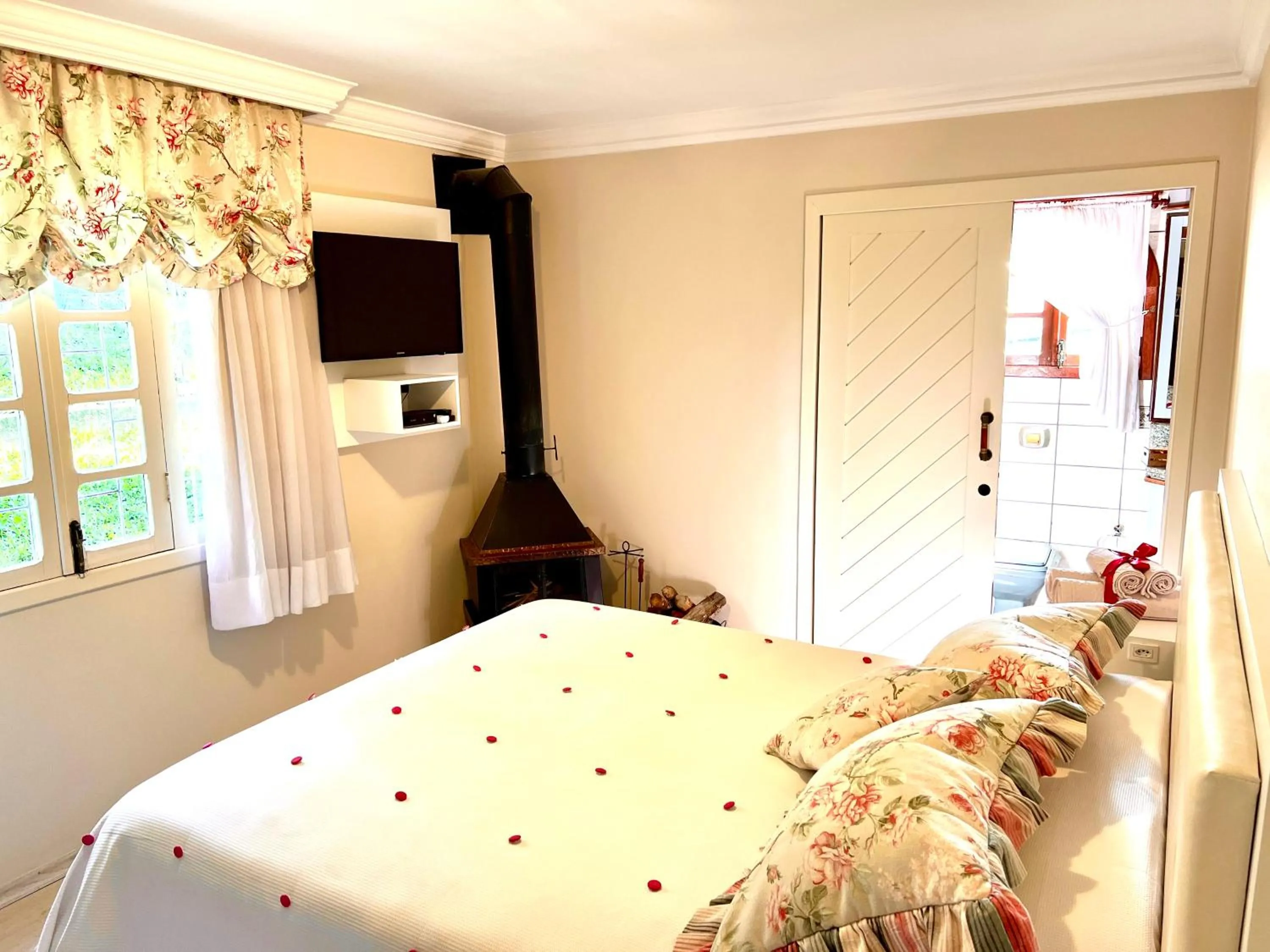 Bed in Chalé Alto da Serra - Pousada & Wellness Spa