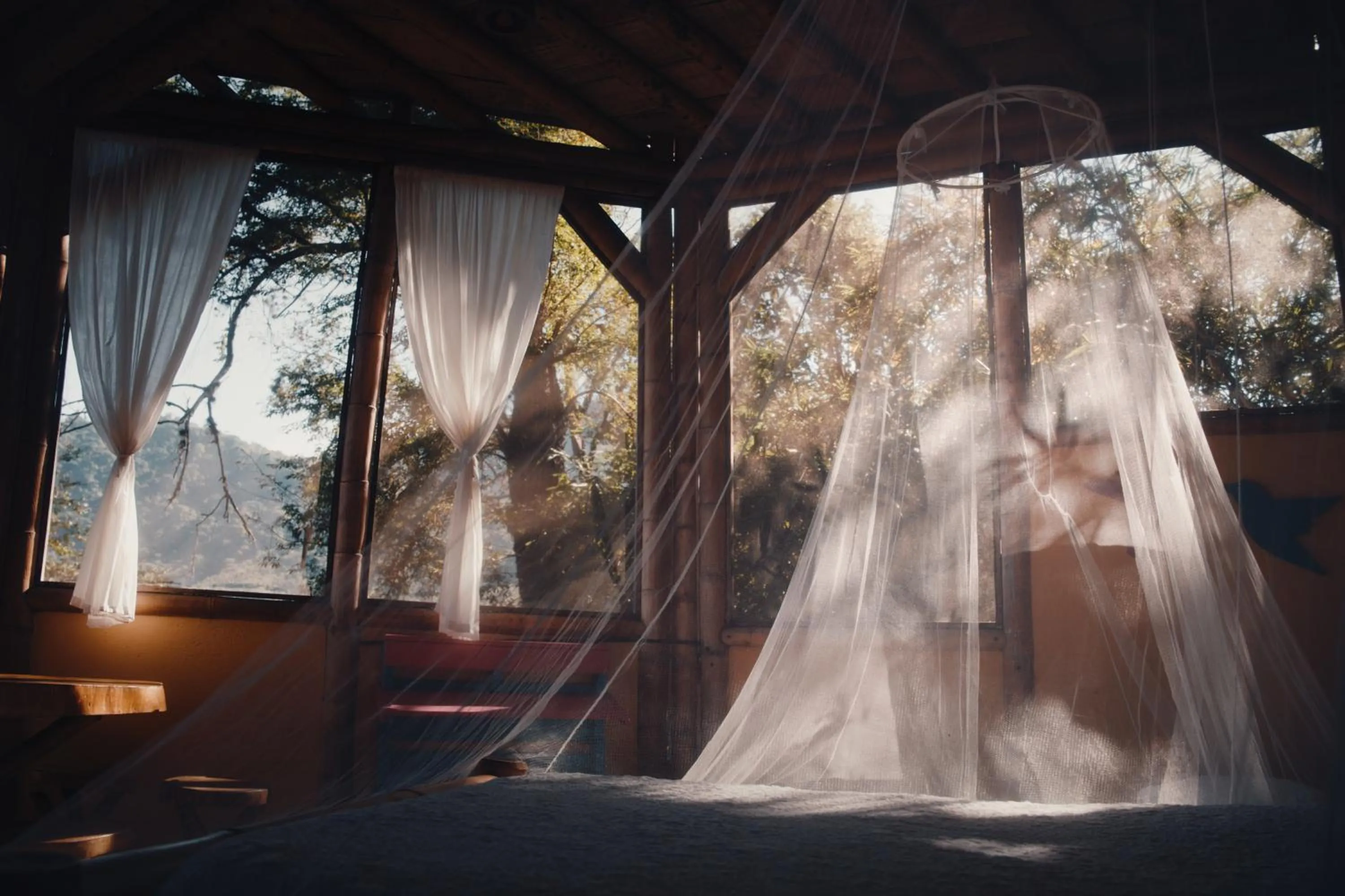 Bed in Minca Ecohabs Hotel