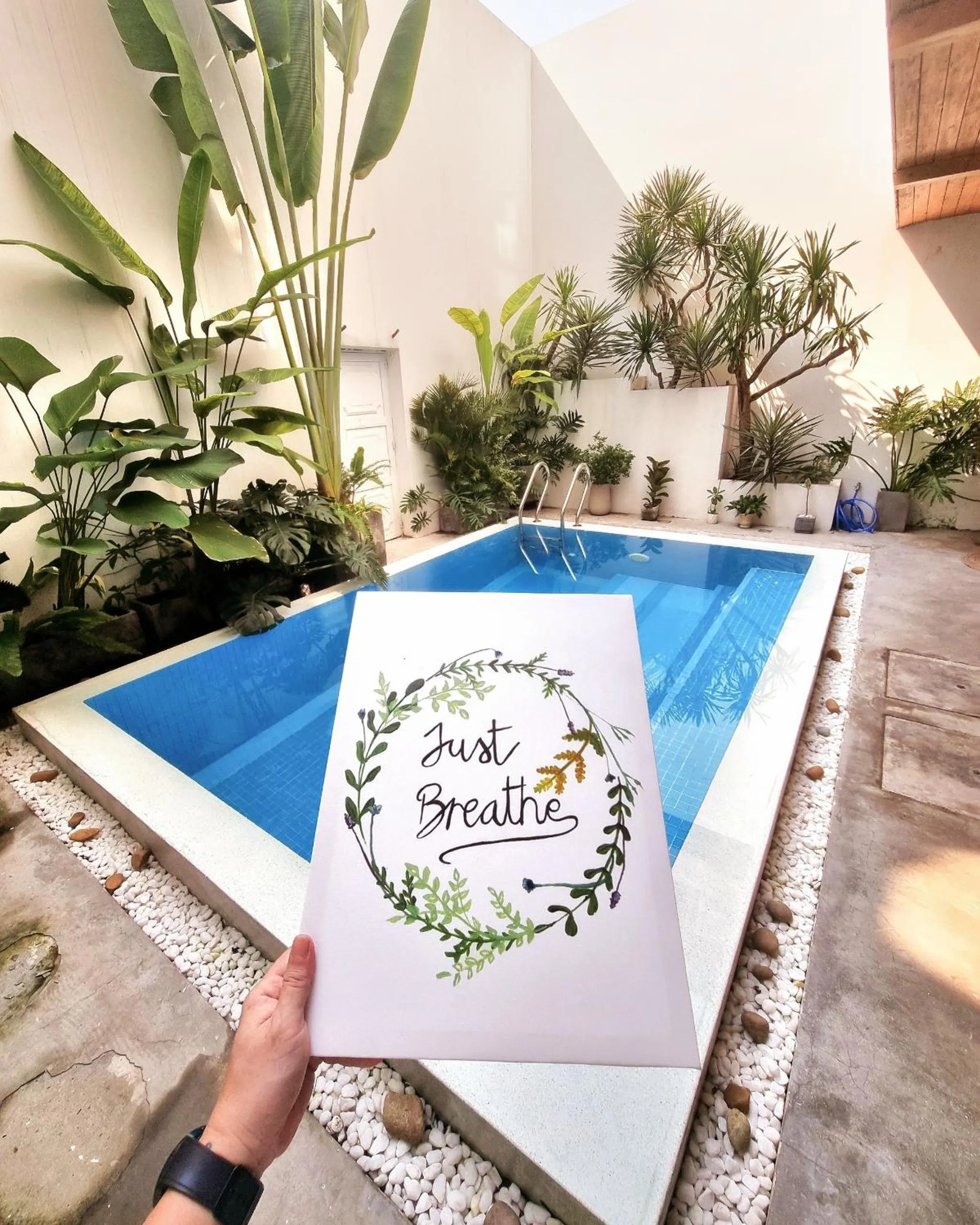 Pool view in LaDa's House Da Nang