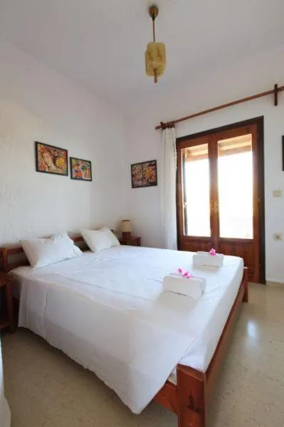 Bedroom, Bed in Villa Michalis