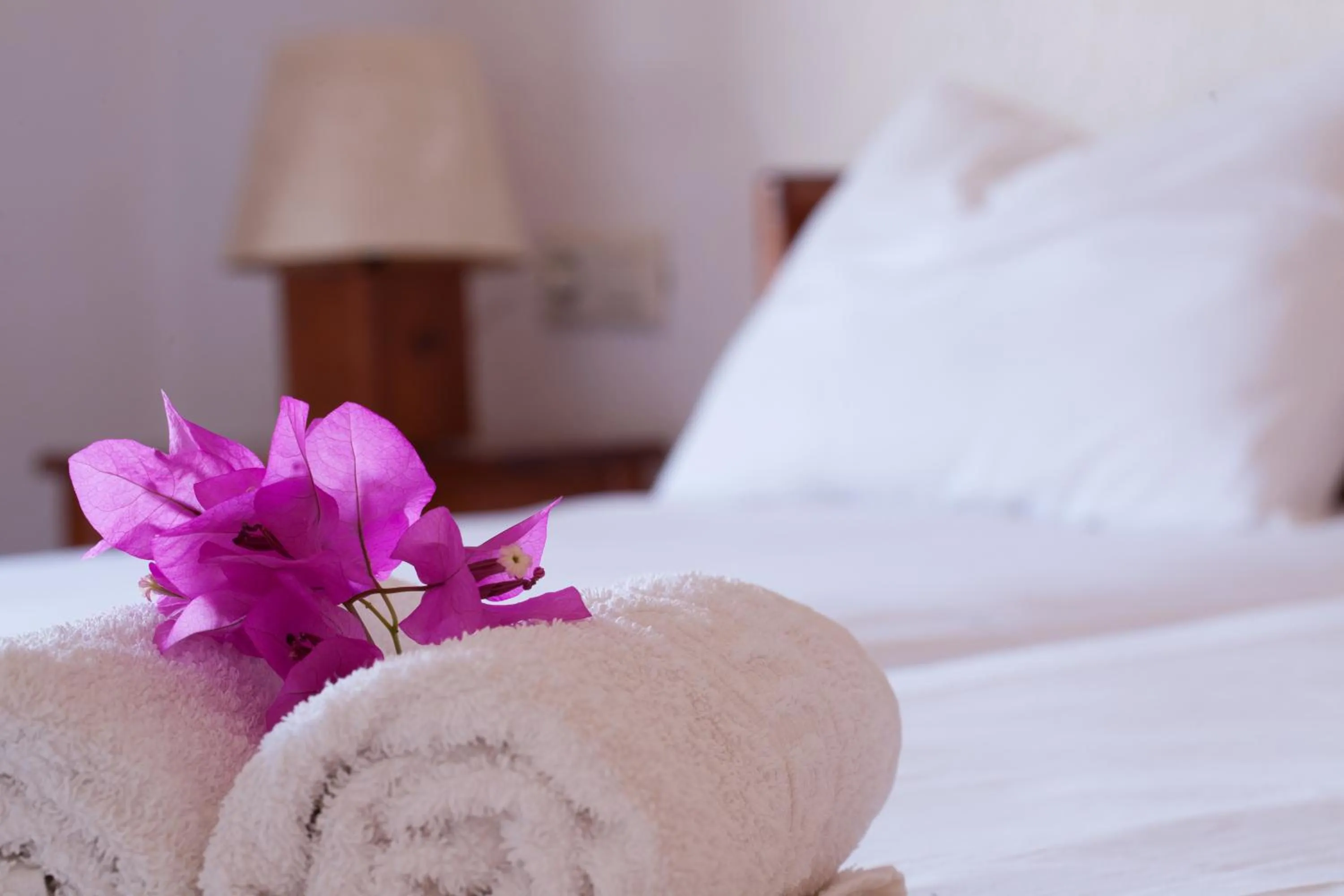 Bedroom, Bed in Villa Michalis
