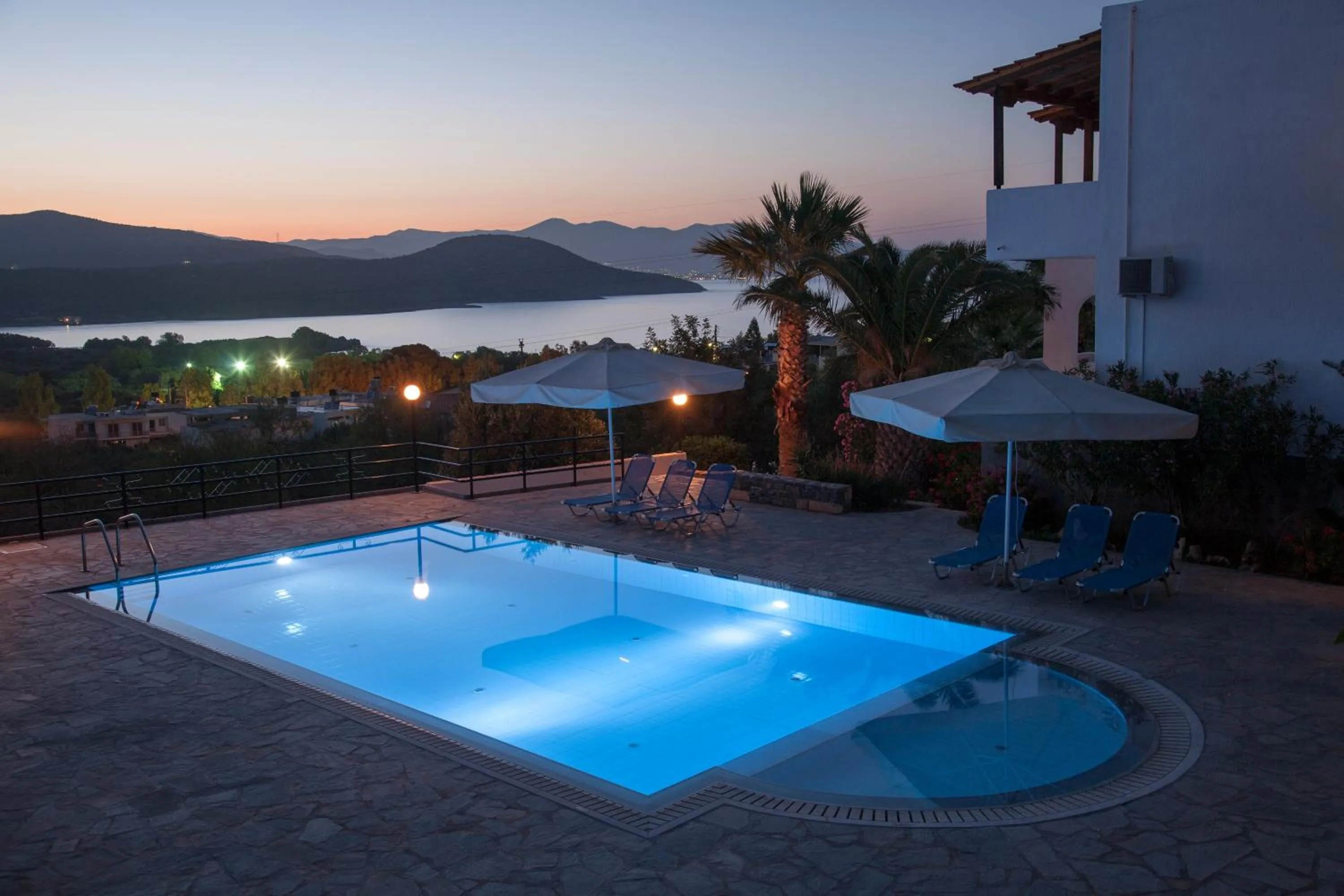 Bird's eye view in Villa Michalis