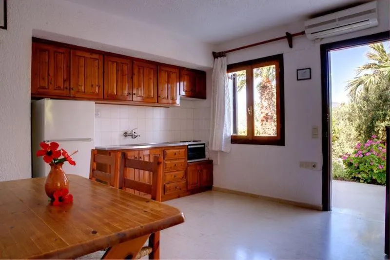 Kitchen or kitchenette in Villa Michalis