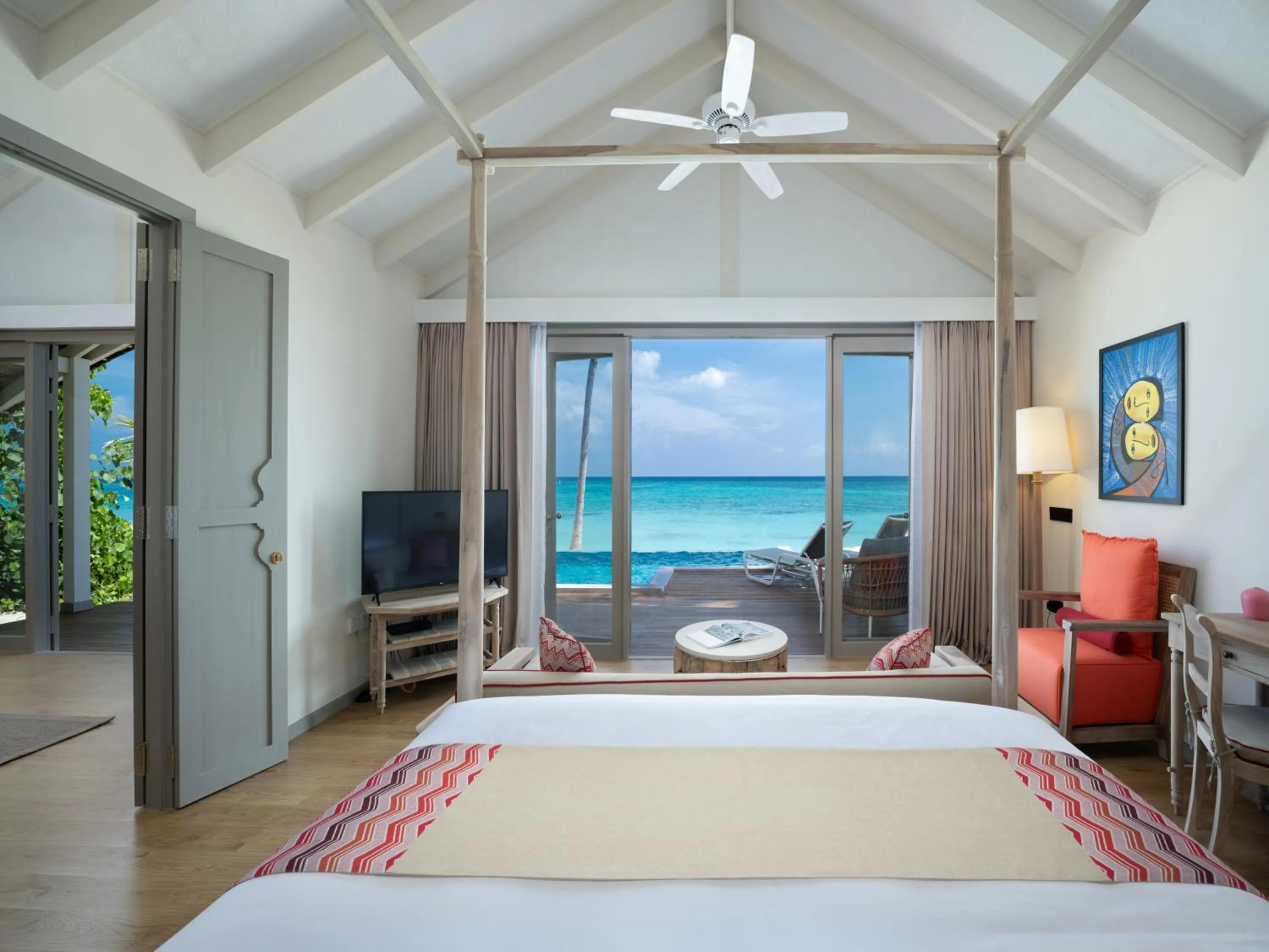 Bed in Cora Cora Maldives - Premium All-Inclusive Resort