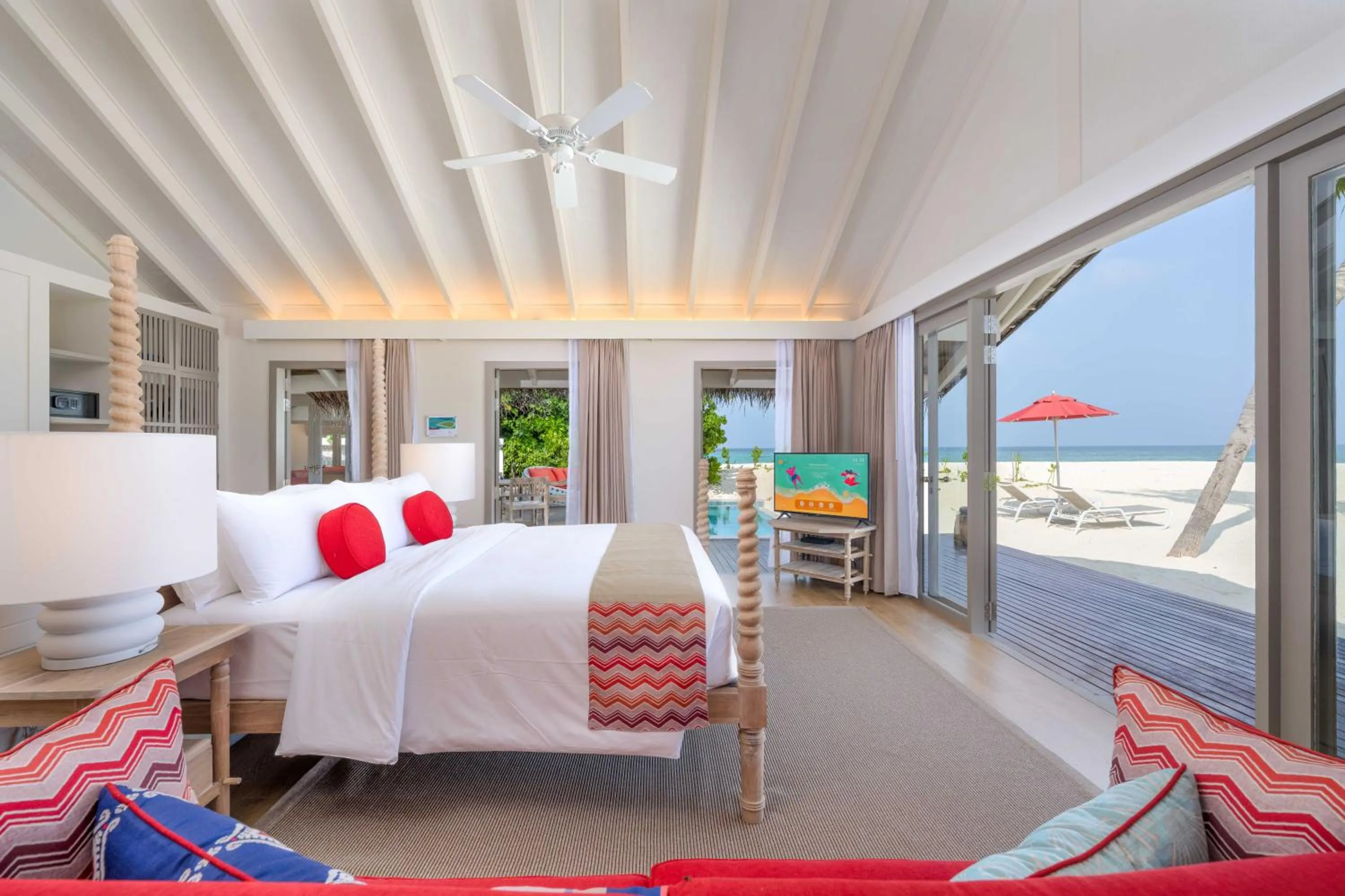 Bed in Cora Cora Maldives - Premium All-Inclusive Resort