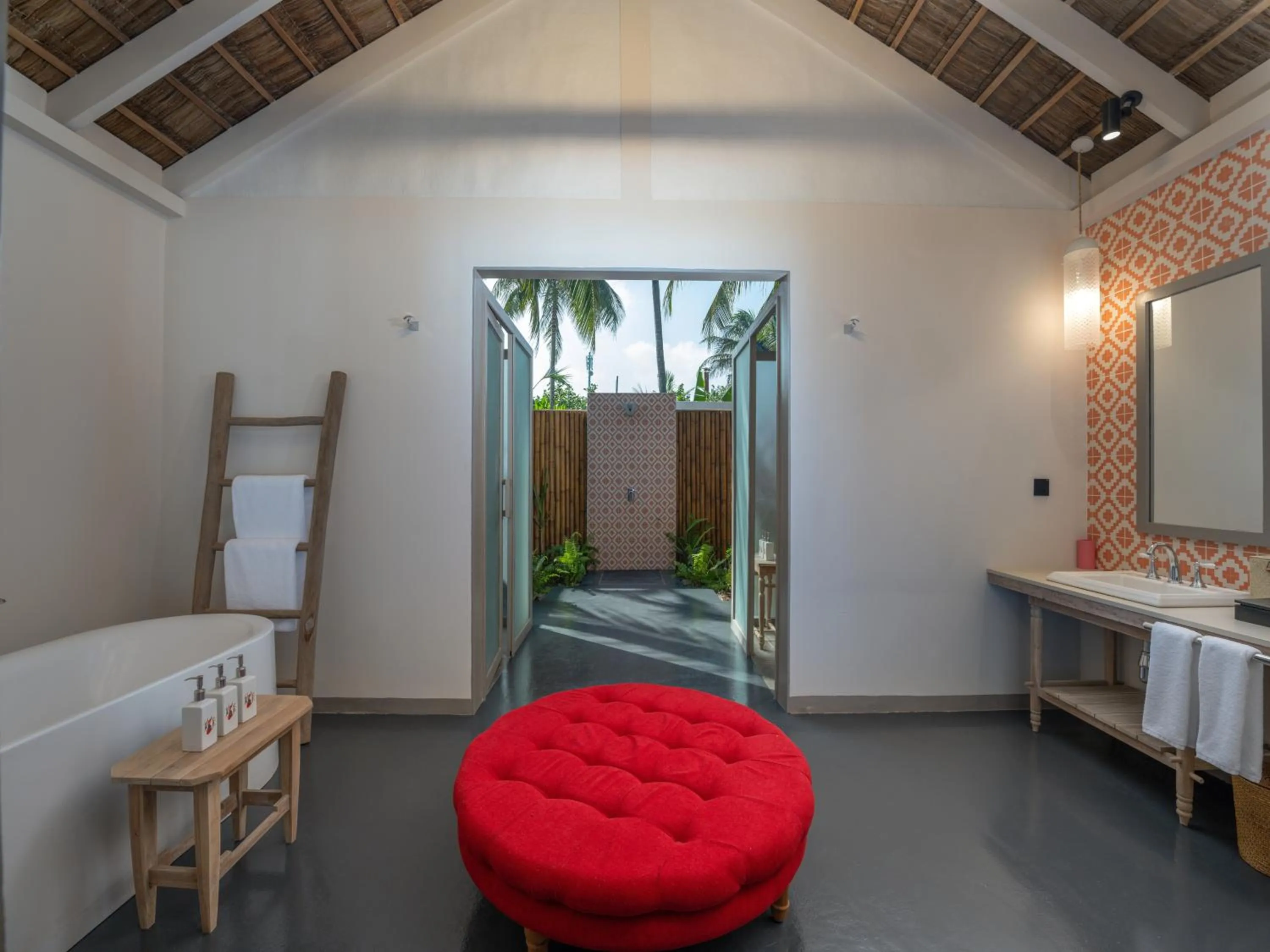 Shower in Cora Cora Maldives - Premium All-Inclusive Resort