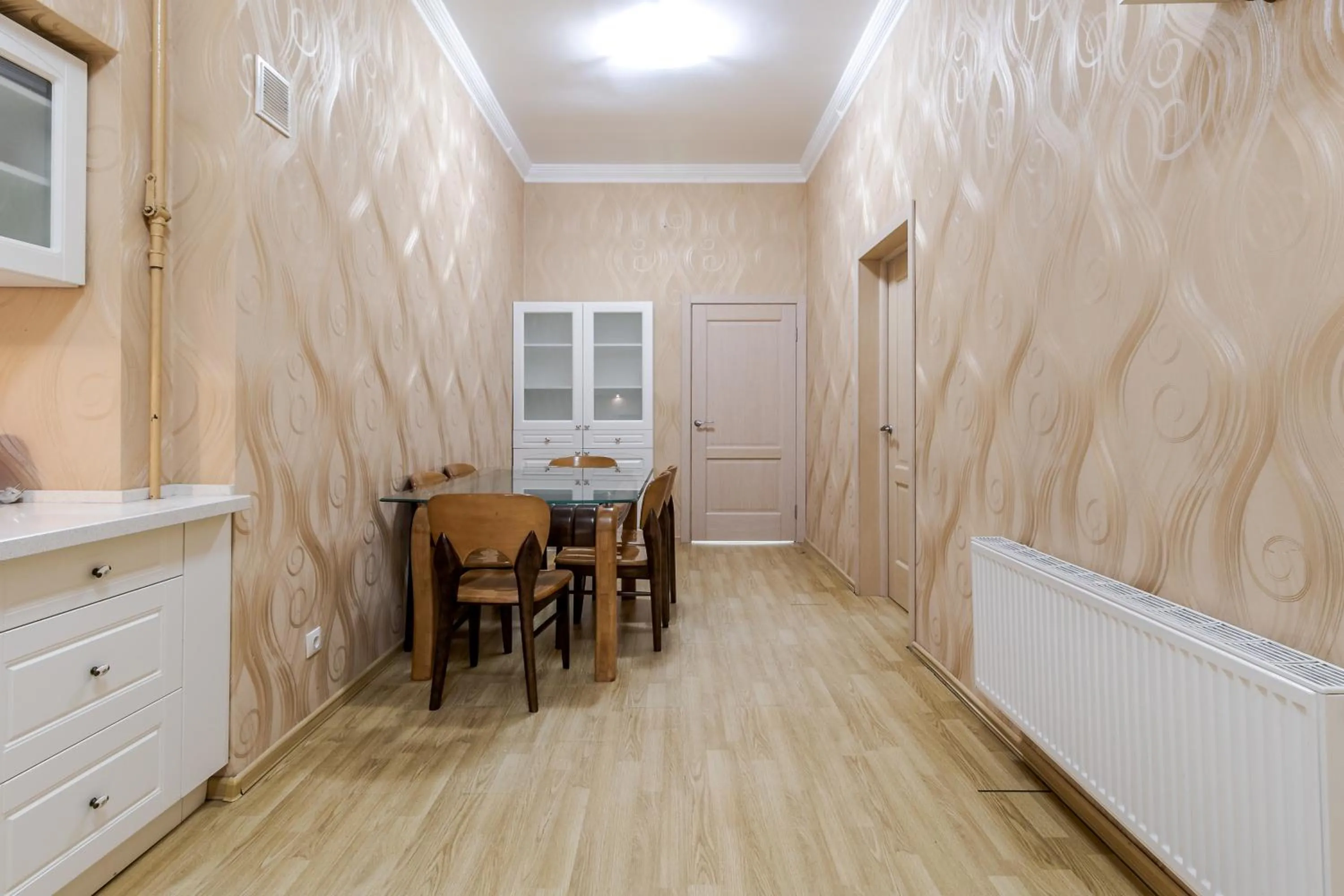 Communal kitchen in Vynnychenka apartment