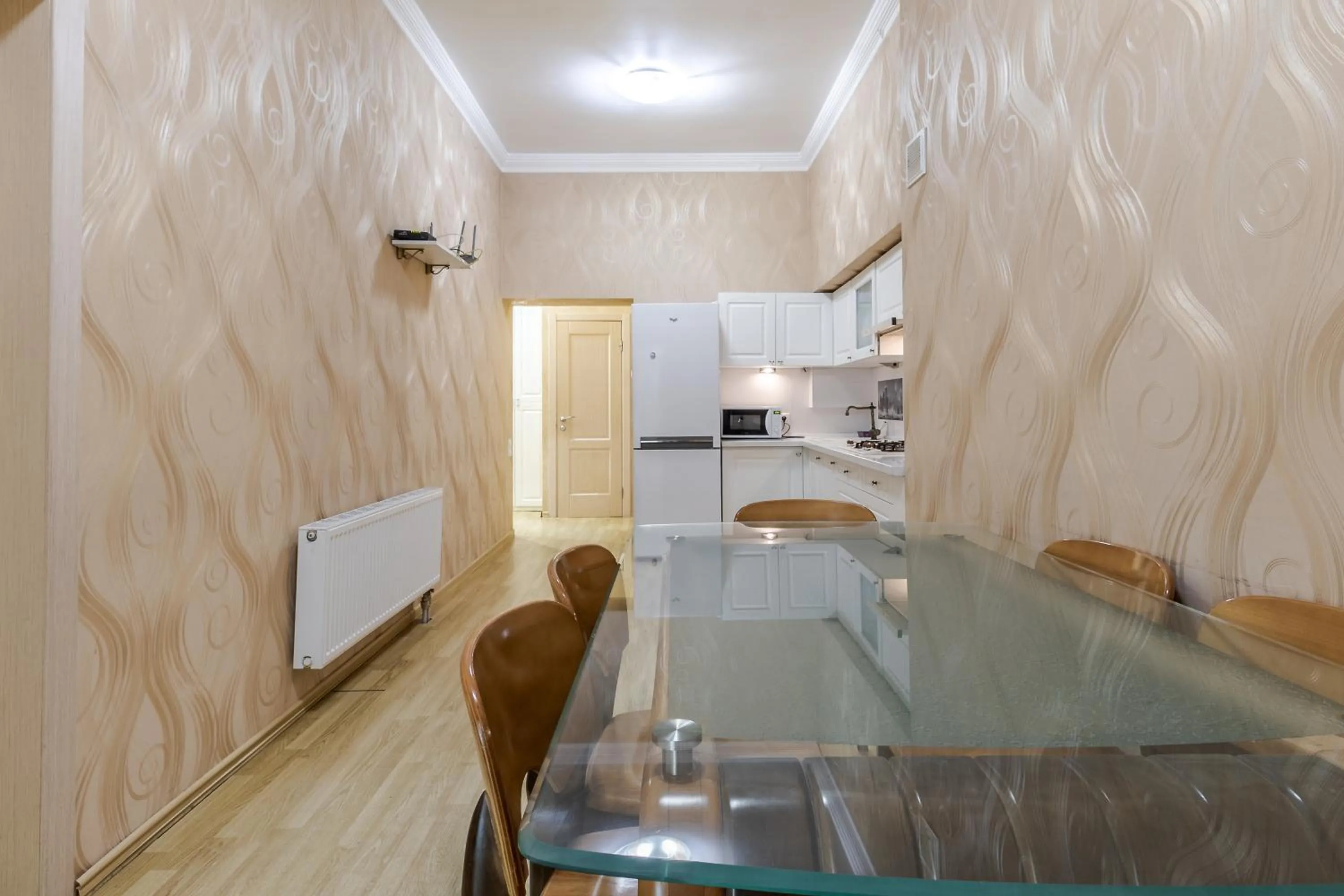 Dining area in Vynnychenka apartment