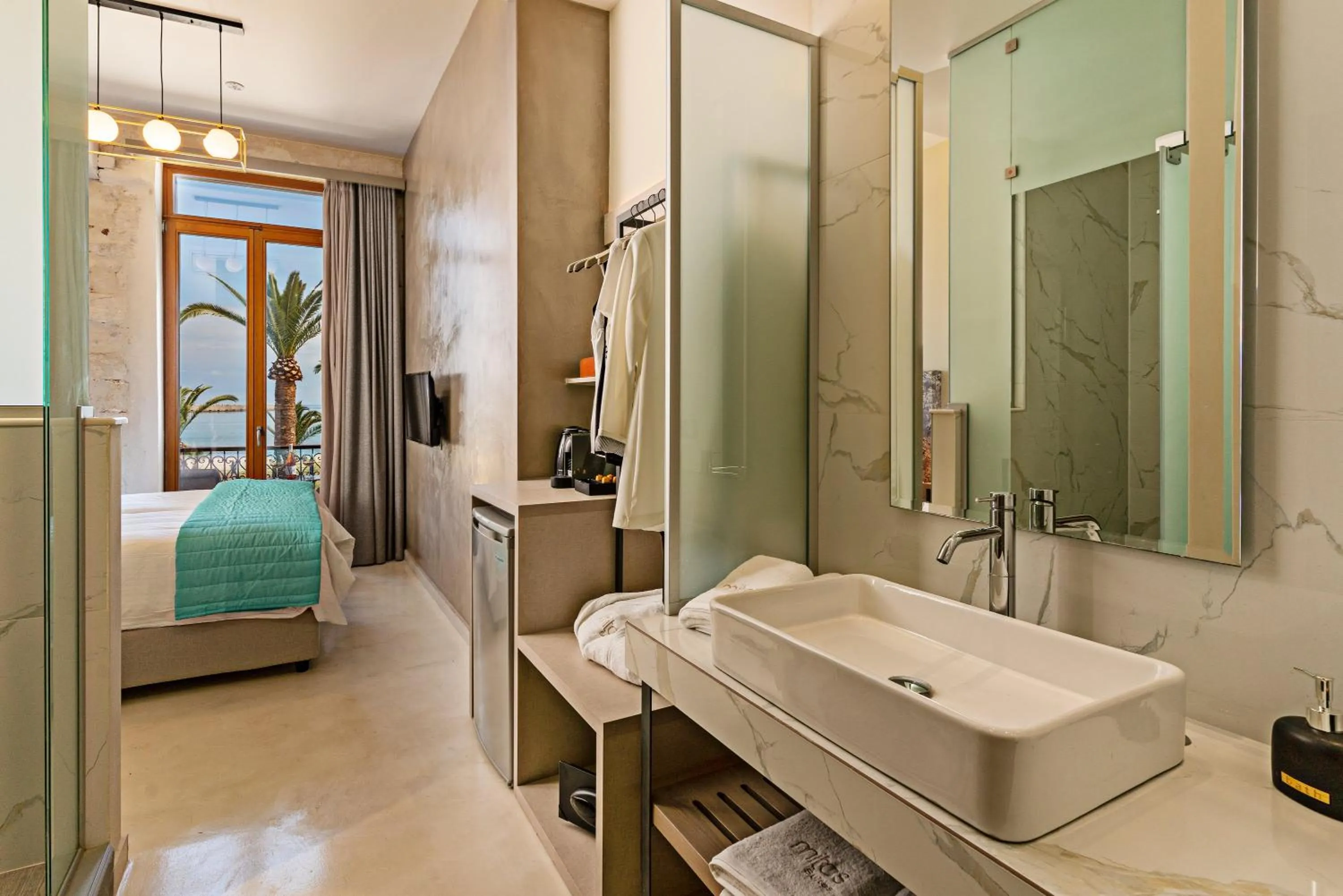 Bedroom in Mitos-Suites